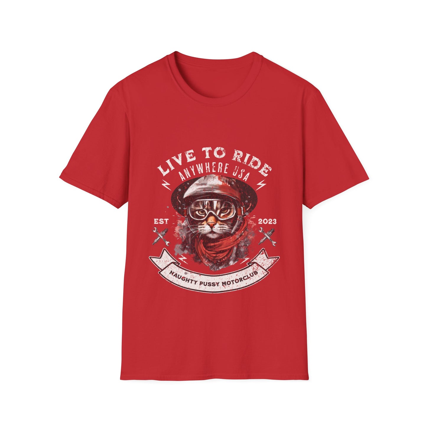 Motorcycle Biker, Cat Lovers, Cats on Motorcycles T-shirt, Teeshirt Tee shirt, Cats and Bikers- Multiple colors Ladies Women's