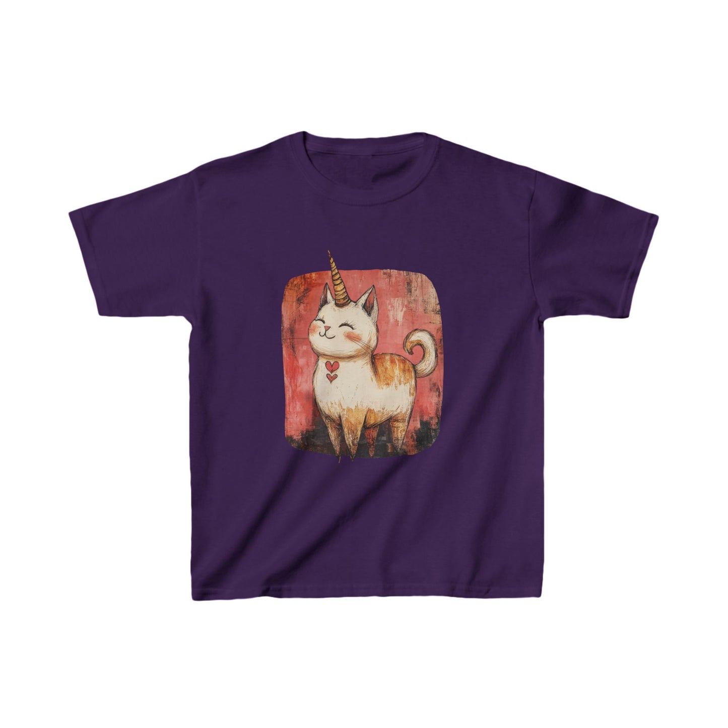Kids Kitty Cat Unicorns Graphic Tee- Kids Graphic Tee - Adorable Cat Unicorn Design for Young Cat and Unicorn Lovers