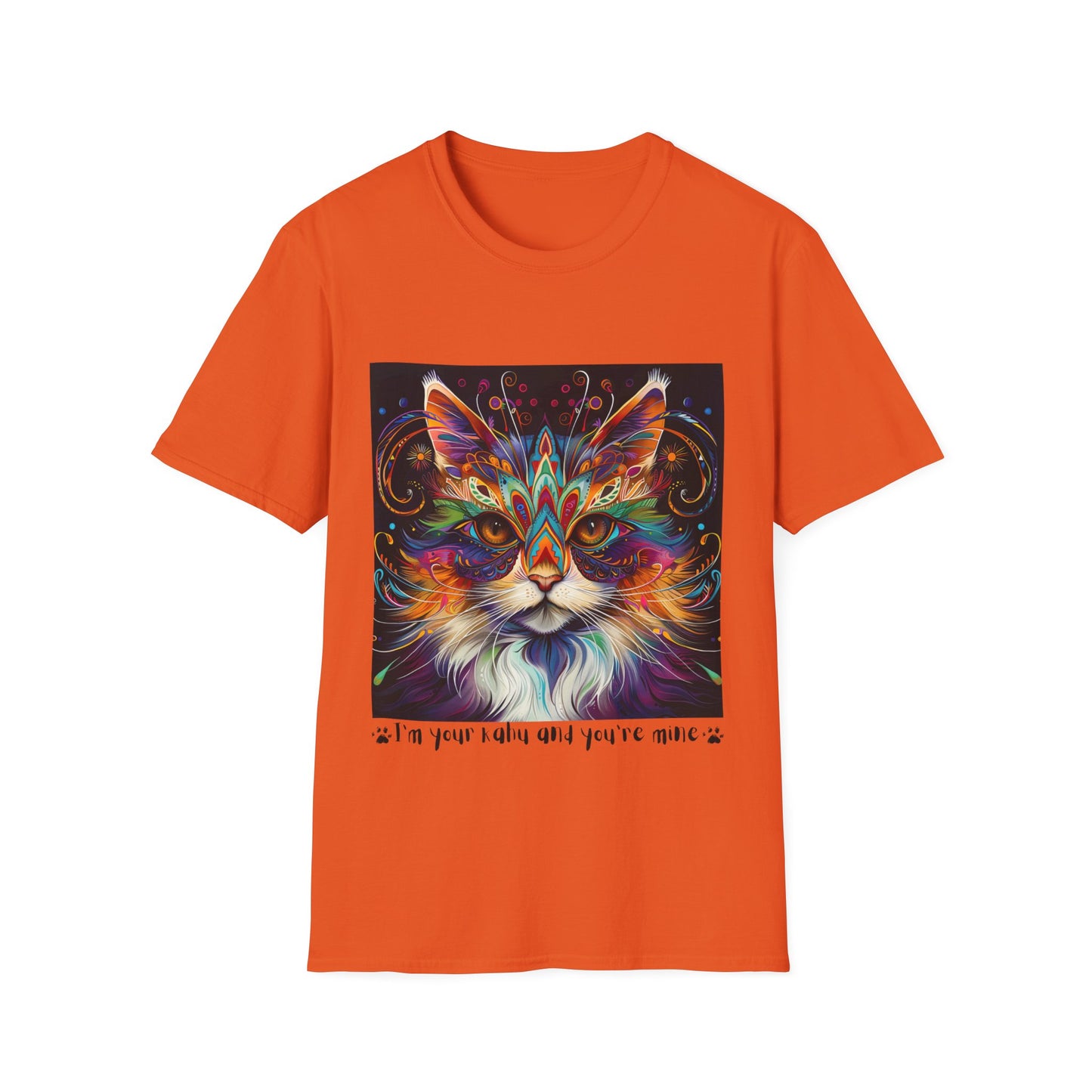 KAHU Cat Shirt, "I'm your Kahu and you're mine" Kahu, Cat Lover's Graphic Tee Graphic Unisex T- Shirt, T-Shirt Cat Lovers Gift Softstyle T-Shirt Tee Teeshirt Stylized Cat
