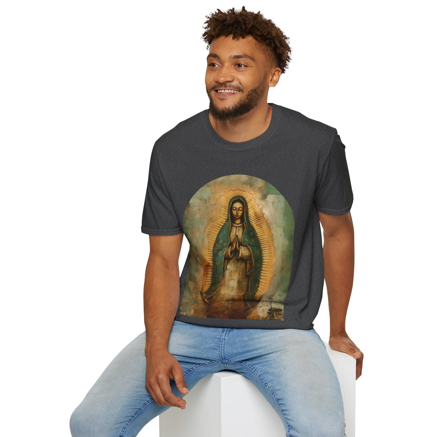 Our Lady Guadalupe Mens Woman's Unisex Shirt, Softstyle T-Shirt Tee Teeshirt