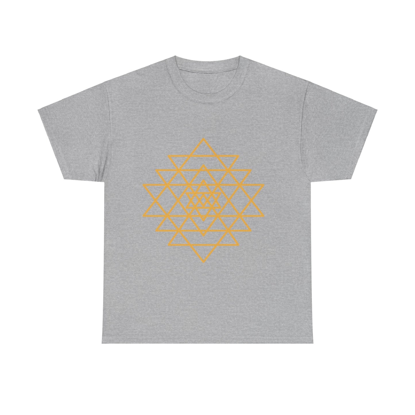 Sacred Geometry Sri Yantra, Shree Yantra, Shri Chakra Nava Chakra Shirt - Graphic Tee - Yoga, Zen, Hindu Gifts Unisex Heavy Cotton Graphic Tee T-Shirt