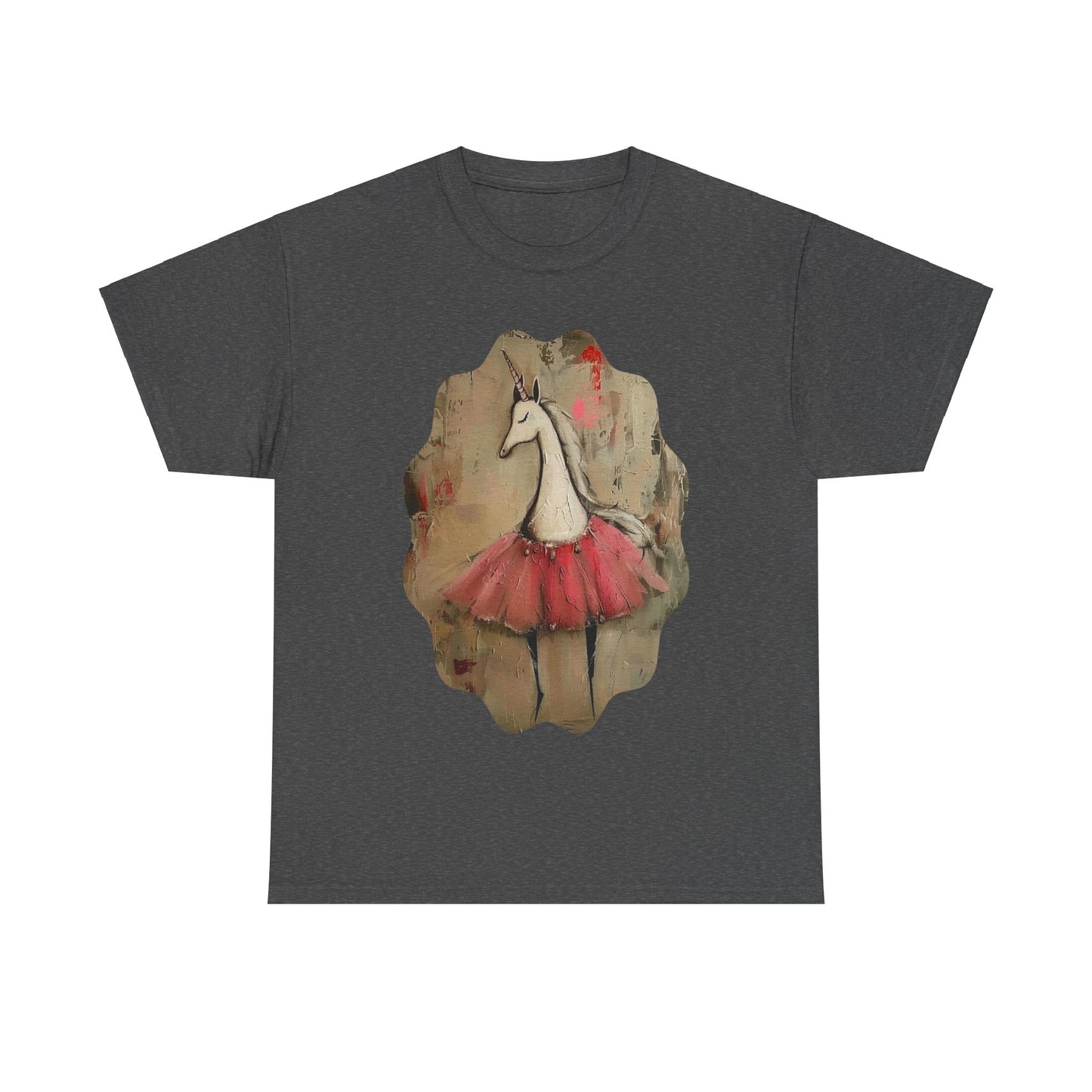 Ballerina Unicorns (Ver 3) Unicorn Lovers Graphic Tee Unisex Heavy Cotton Tee T-Shirt