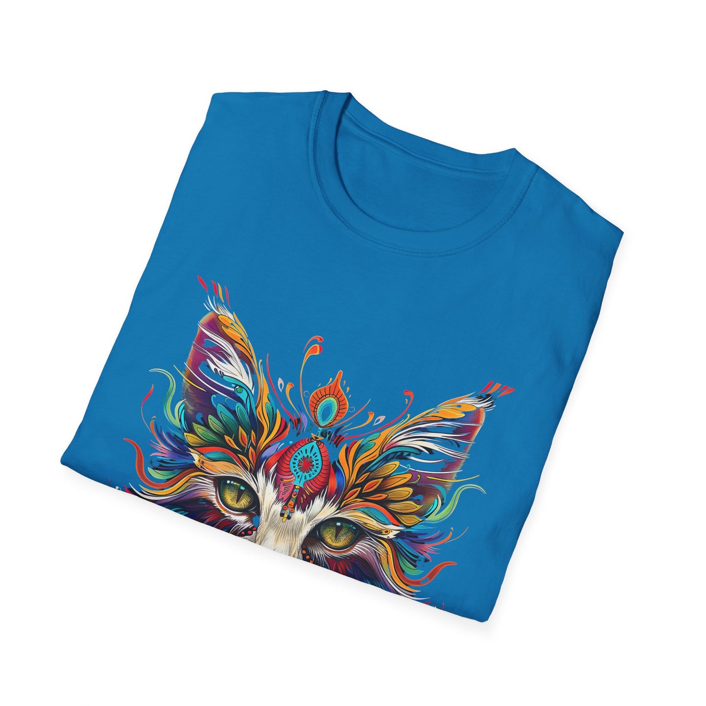 KAHU Cat Shirt, Special Cat Lover's Graphic Tee Graphic Unisex T- Shirt, T-Shirt Cat Lovers Gift Softstyle T-Shirt Tee Teeshirt Stylized Cat