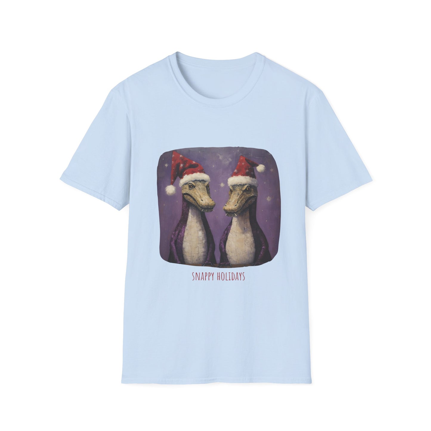 Florida Gator Christmas, Holiday Alligator Shirt Unisex Tee Shirt, T-Shirt Sailing Gift Softstyle T-Shirt Tee Teeshirt Florida Christmas Shirt Gift