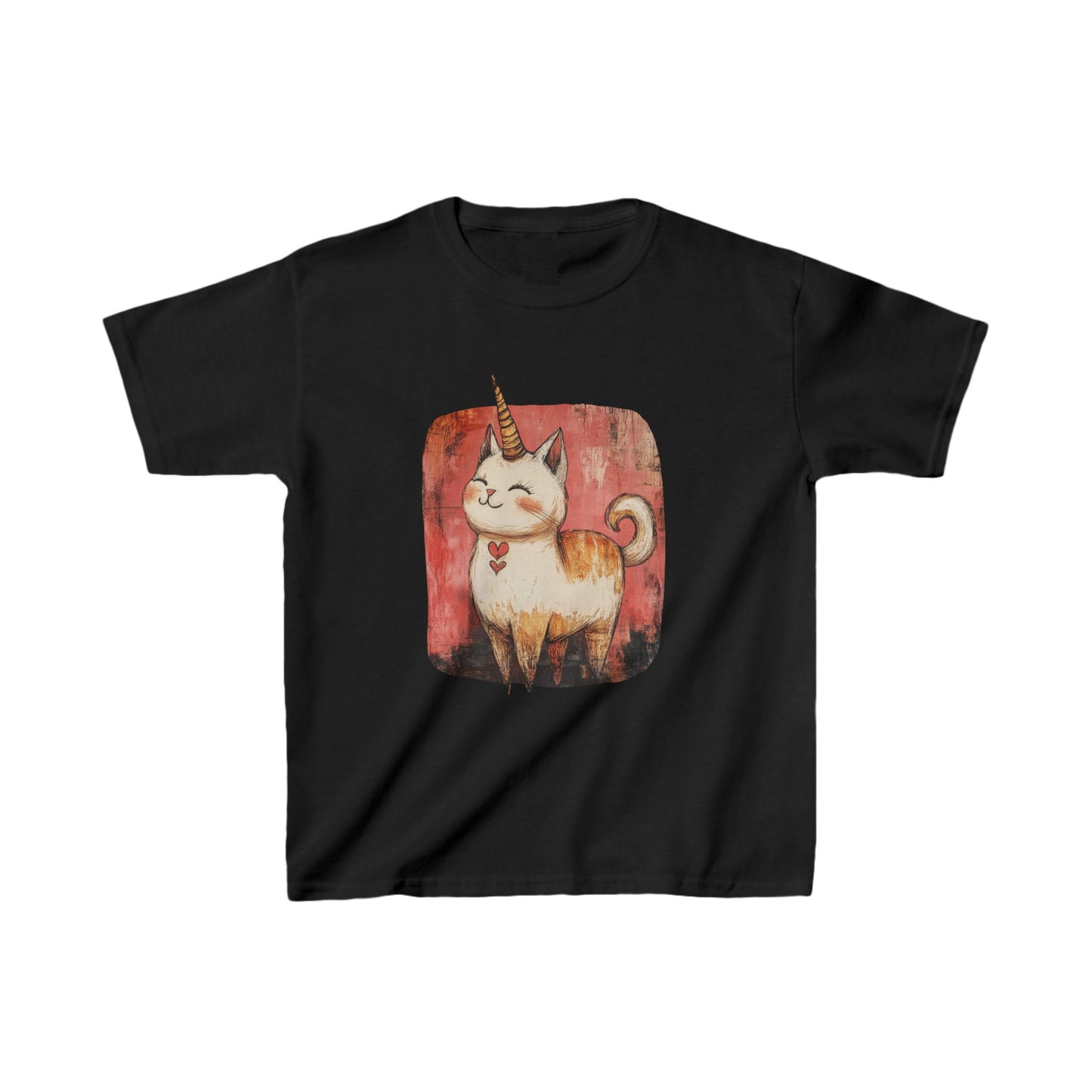Kids Kitty Cat Unicorns Graphic Tee- Kids Graphic Tee - Adorable Cat Unicorn Design for Young Cat and Unicorn Lovers