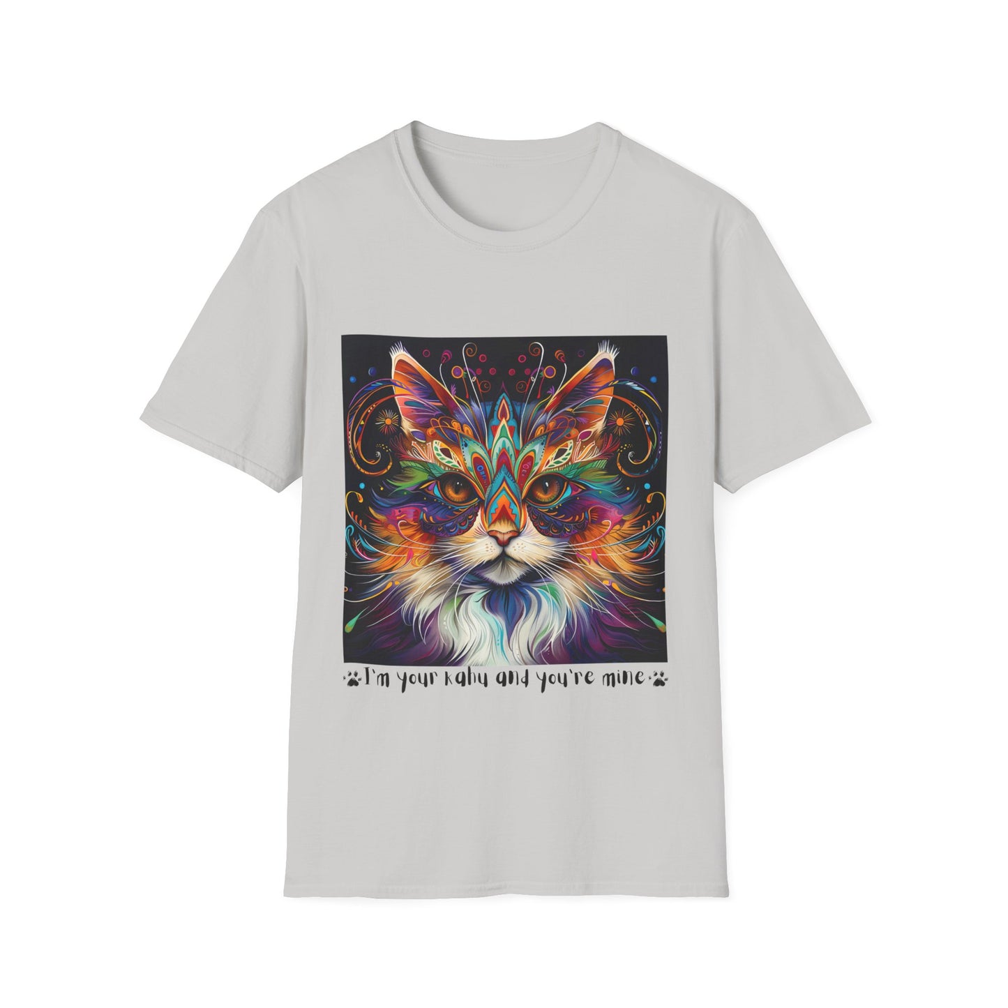 KAHU Cat Shirt, "I'm your Kahu and you're mine" Kahu, Cat Lover's Graphic Tee Graphic Unisex T- Shirt, T-Shirt Cat Lovers Gift Softstyle T-Shirt Tee Teeshirt Stylized Cat