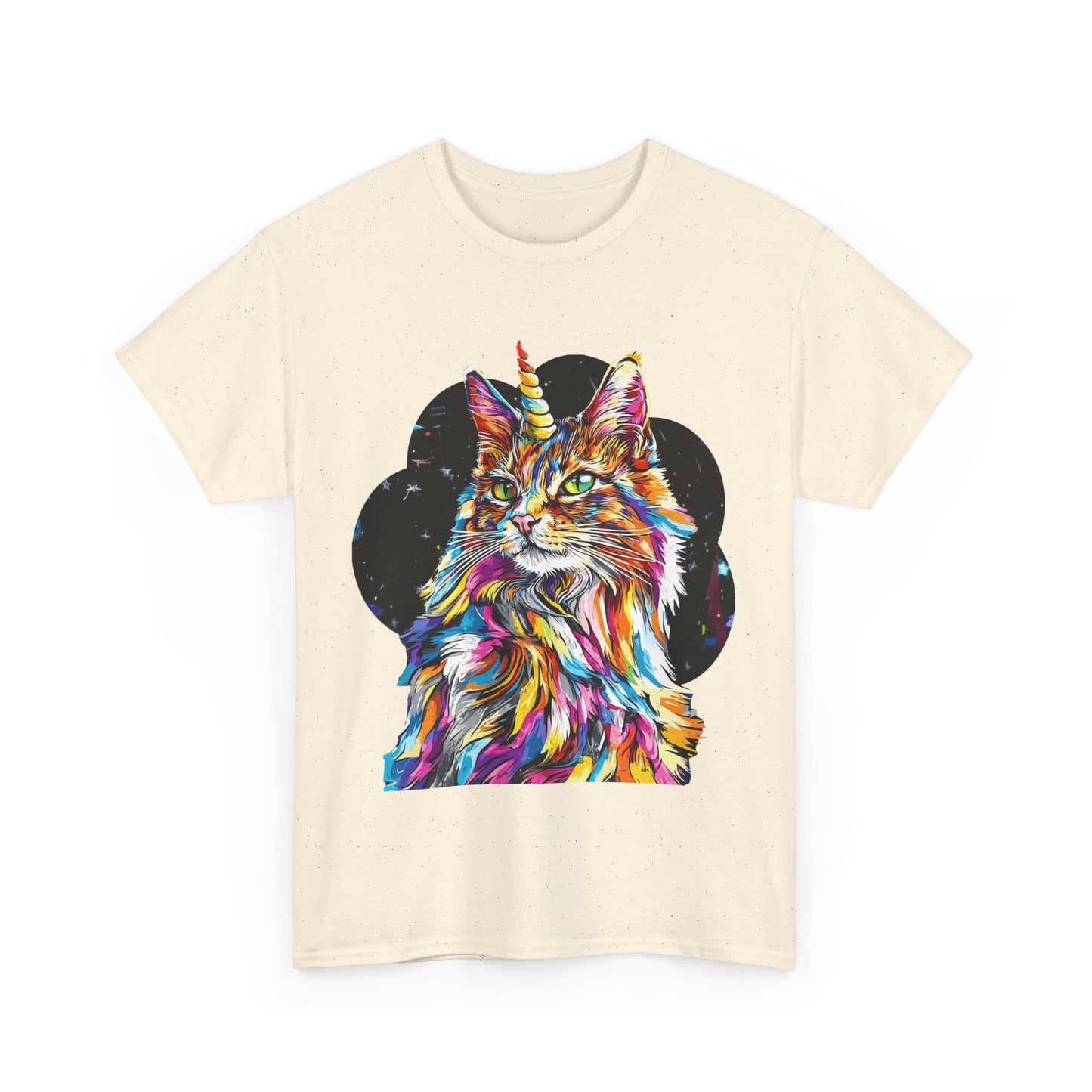Sweet & Sassy Unicorn Cat Graphic Tee - Cat Unicorn Mythical Creature Gift Unisex Heavy Cotton Tee T-Shirt