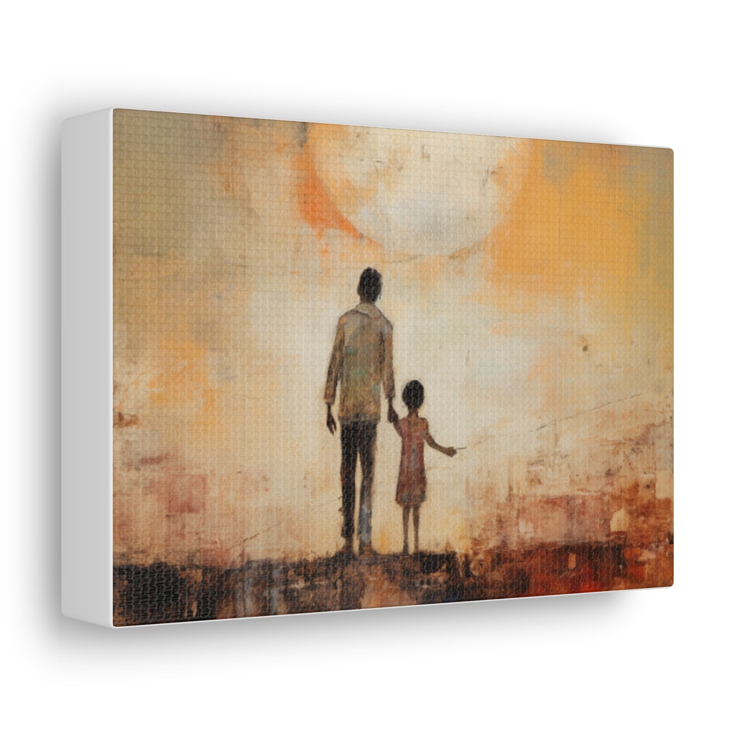 Peace, Family, Man and Child Wall Art, Canvas Gallery Wraps, Wall Print Love of Family, Printed Wall Art