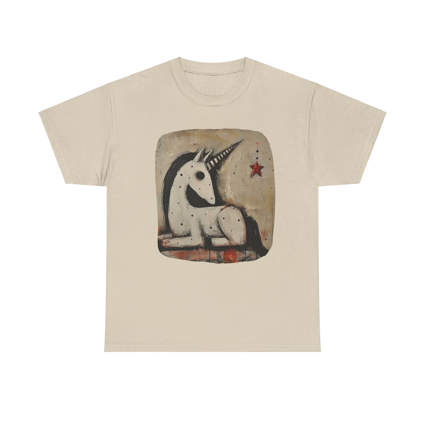 Dark Unicorns. Goth Unicorn Graphic Tee Unisex Heavy Cotton Tee T-Shirt