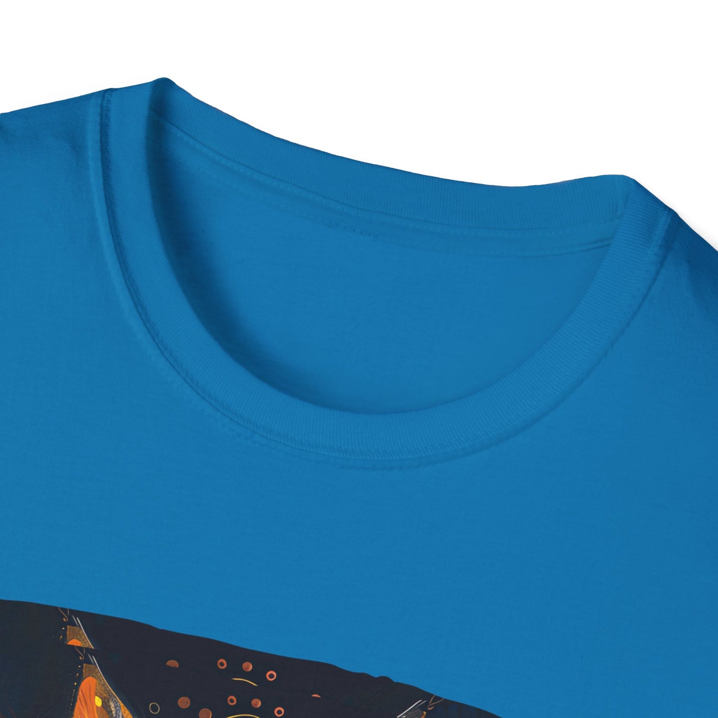 Mani Padme Meow (Version 2) - Meditating Cat Shirt, Cat Lover's Graphic Tee Graphic Unisex T- Shirt, T-Shirt Cat Lovers Gift Softstyle T-Shirt Tee Teeshirt Stylized Cat