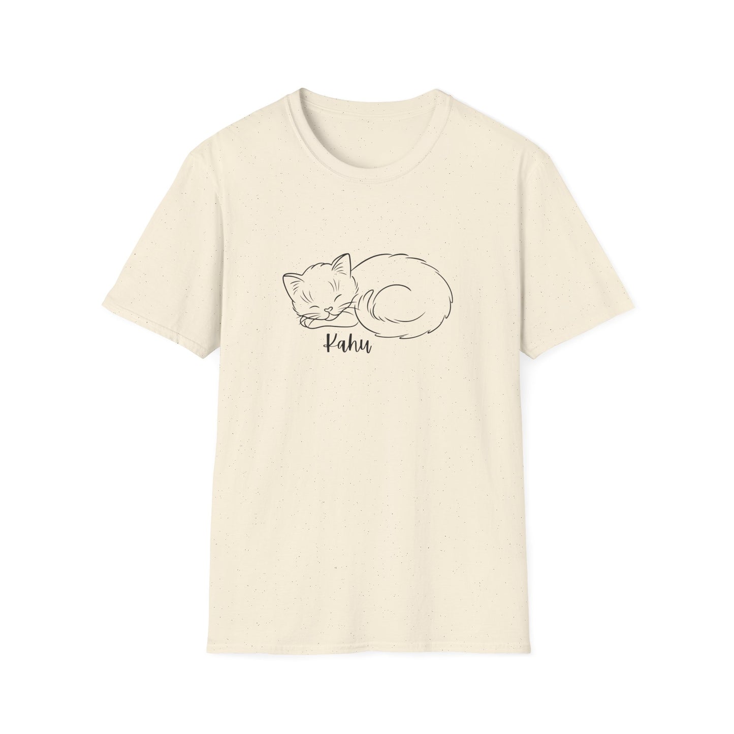 Minimalist KAHU Cat Shirt, Outline Cat Kahu Lover's Graphic Tee Graphic Unisex T- Shirt, T-Shirt Cat Lovers Gift Softstyle T-Shirt Tee Teeshirt