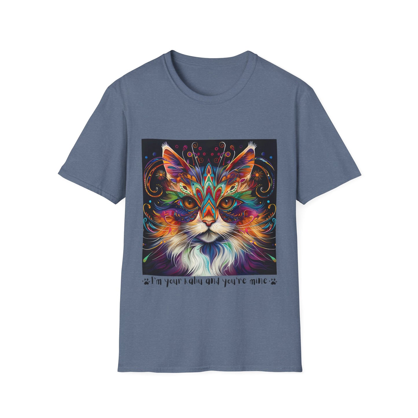 KAHU Cat Shirt, "I'm your Kahu and you're mine" Kahu, Cat Lover's Graphic Tee Graphic Unisex T- Shirt, T-Shirt Cat Lovers Gift Softstyle T-Shirt Tee Teeshirt Stylized Cat