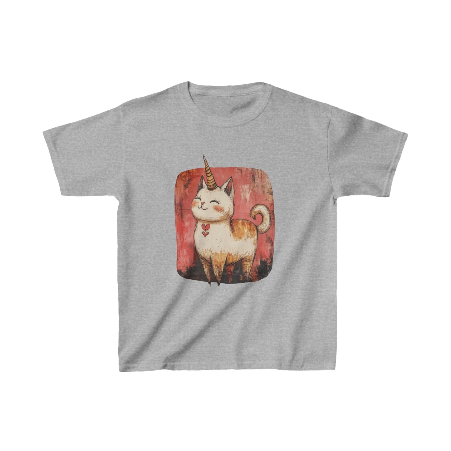 Kids Kitty Cat Unicorns Graphic Tee- Kids Graphic Tee - Adorable Cat Unicorn Design for Young Cat and Unicorn Lovers