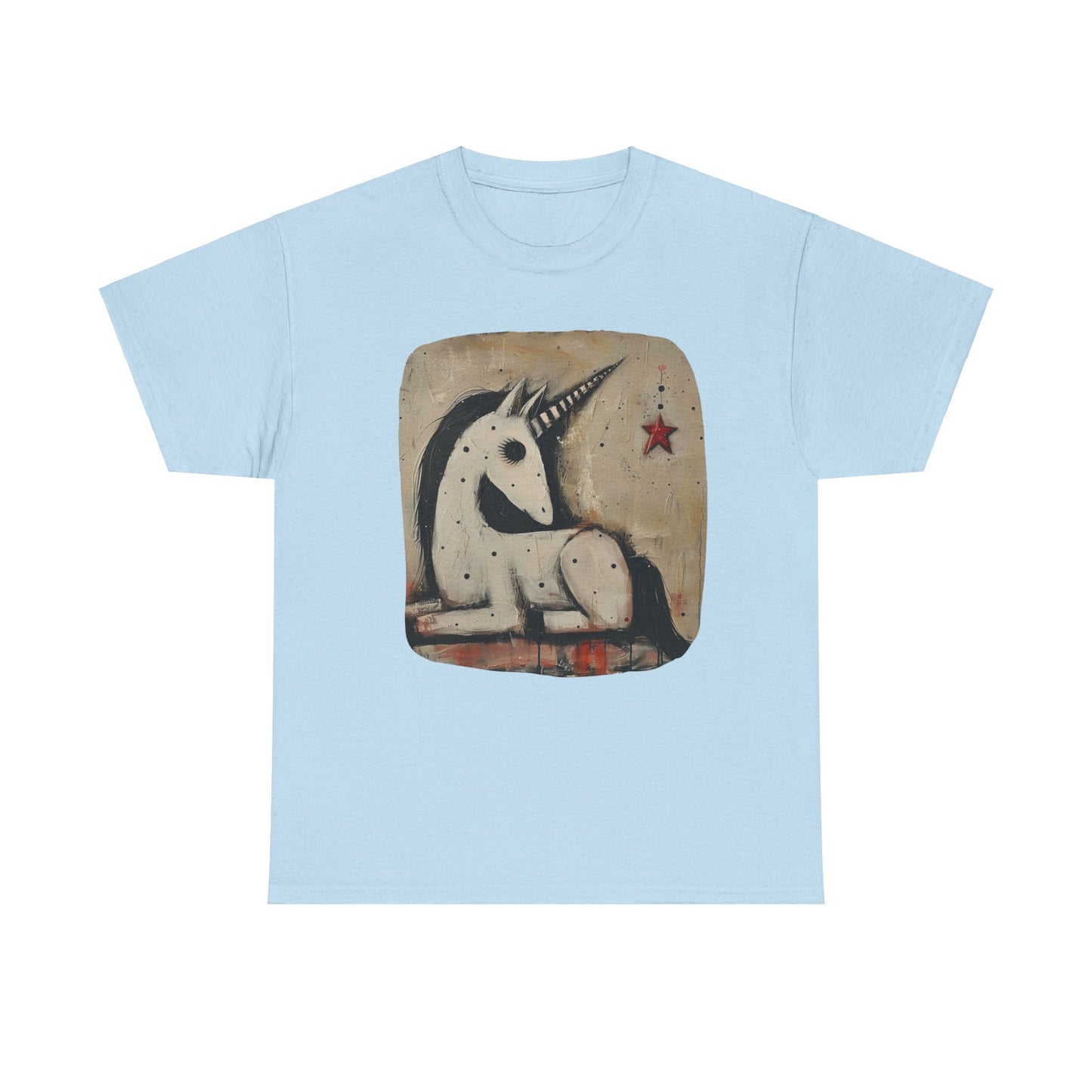 Dark Unicorns. Goth Unicorn Graphic Tee Unisex Heavy Cotton Tee T-Shirt