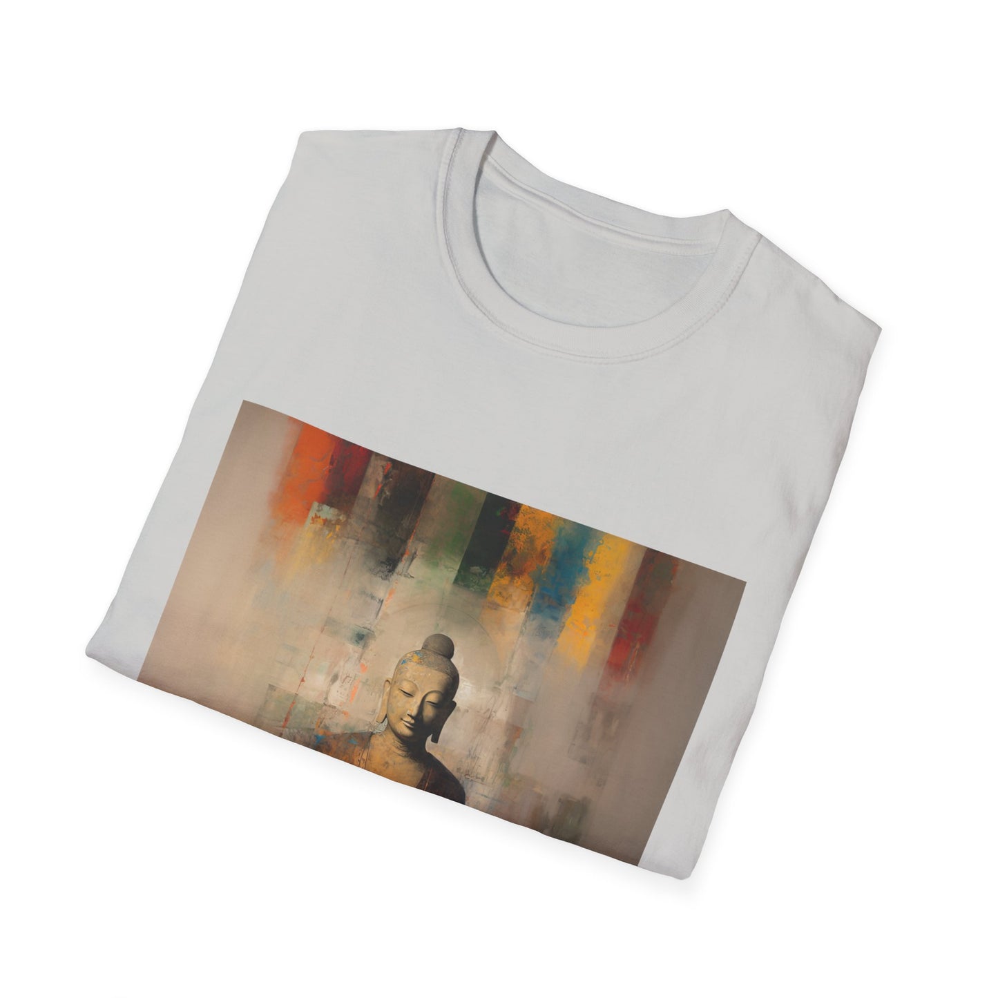 Calm Mind, Warm Cup Coffee Lover Peace Gift, Zen Coffee Buda Buddha Budda Unisex Jersey Short Sleeve Tee Shirt, Softstyle T-Shirt Men Woman