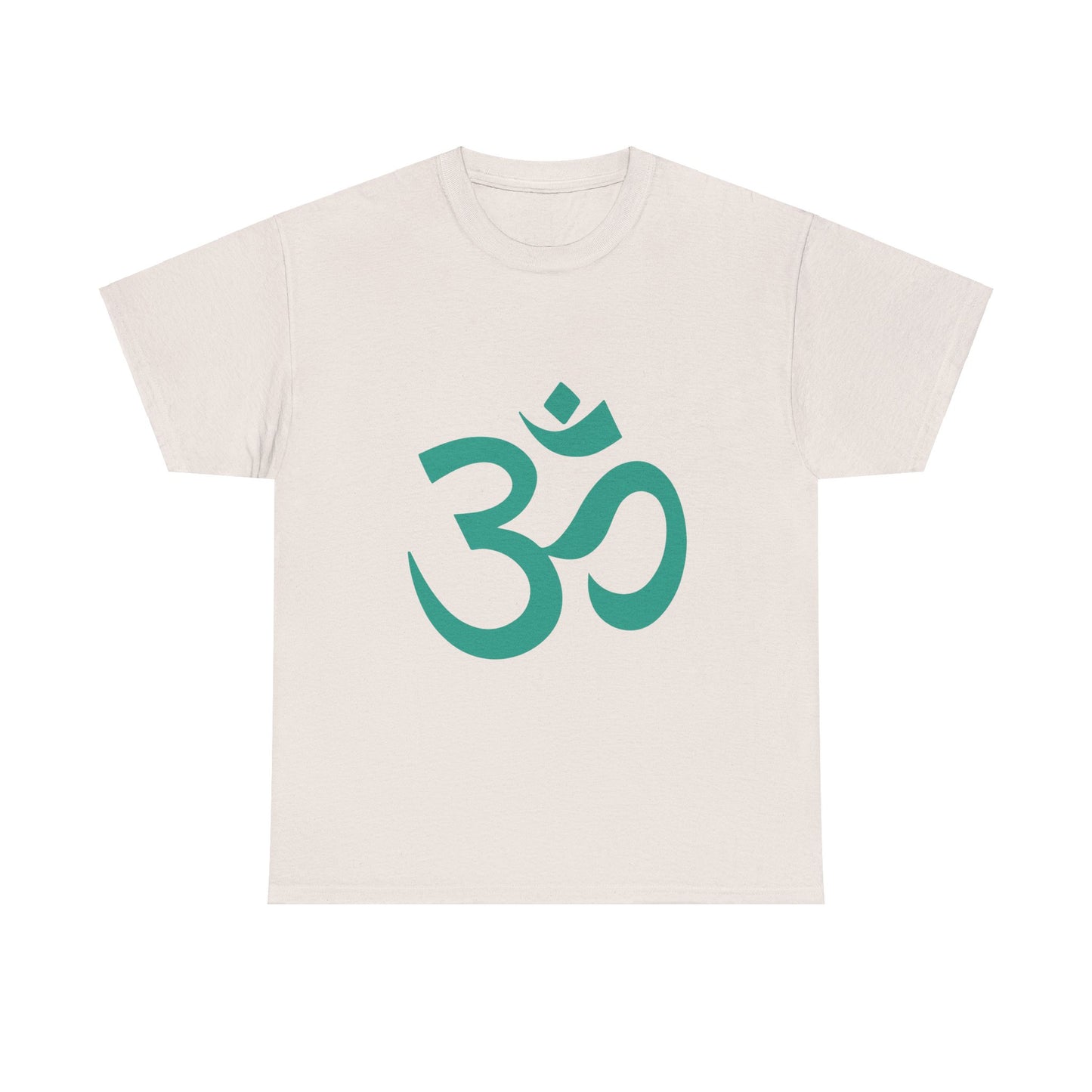 Teal, Turquoise Ohm, OM Tee shirt, Graphic Tees, Yoga Wear, Zen, Spiritual, Meditation Gifts Unisex Heavy Cotton Graphic Tee T-Shirt