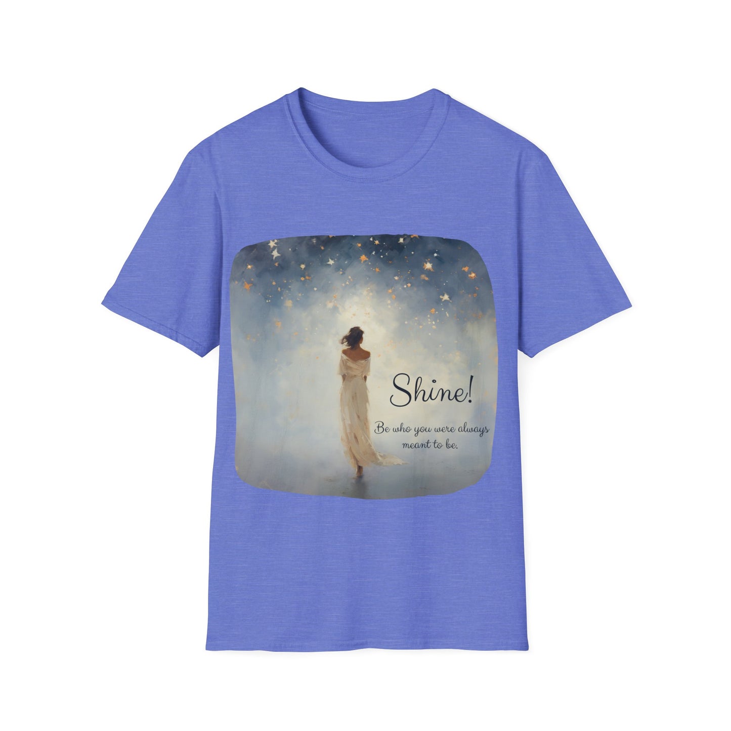 Inspirational Shine! Yoga Meditation Gift Shirt, Christmas Gift, Christmas Shirt, Unisex Shirt, Softstyle T-Shirt Tee Teeshirt