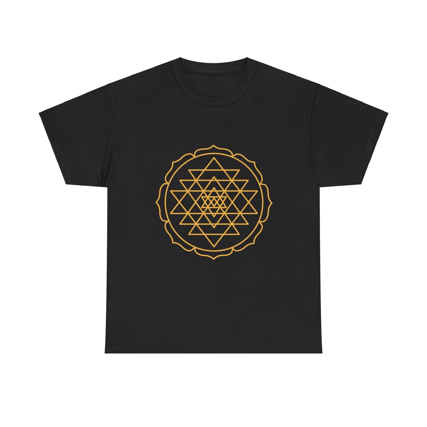Sri Yantra, Shree Yantra, Shri Chakra Nava Chakra Shirt - Graphic Tee - Yoga, Zen, Hindu Gifts Unisex Heavy Cotton Graphic Tee T-Shirt