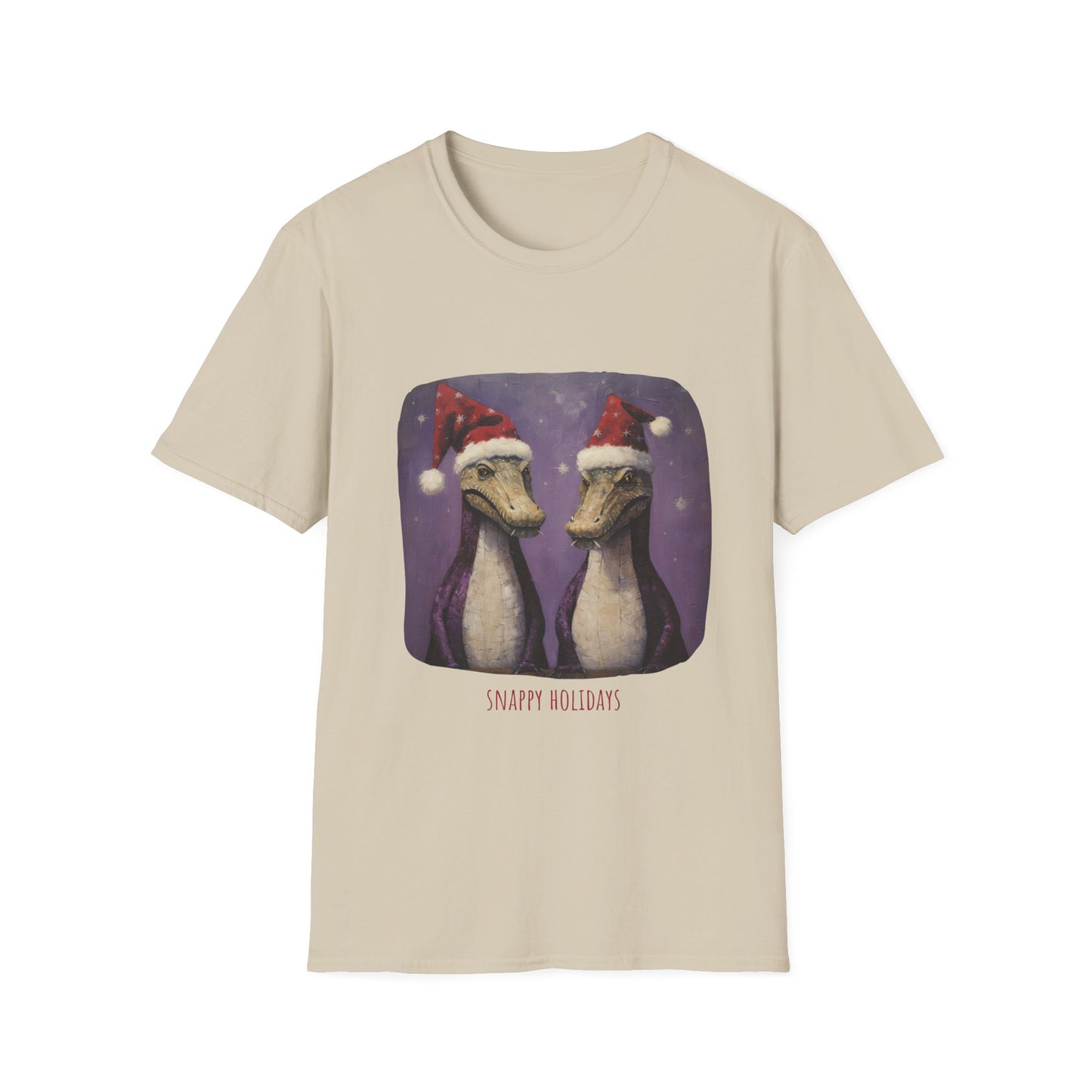 Florida Gator Christmas, Holiday Alligator Shirt Unisex Tee Shirt, T-Shirt Sailing Gift Softstyle T-Shirt Tee Teeshirt Florida Christmas Shirt Gift