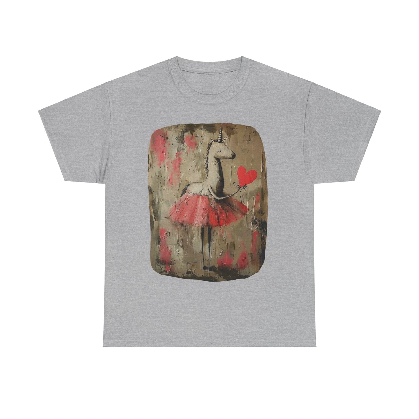 Ballerina Unicorns (Ver 2) Unicorn Lovers Graphic Tee Unisex Heavy Cotton Tee T-Shirt