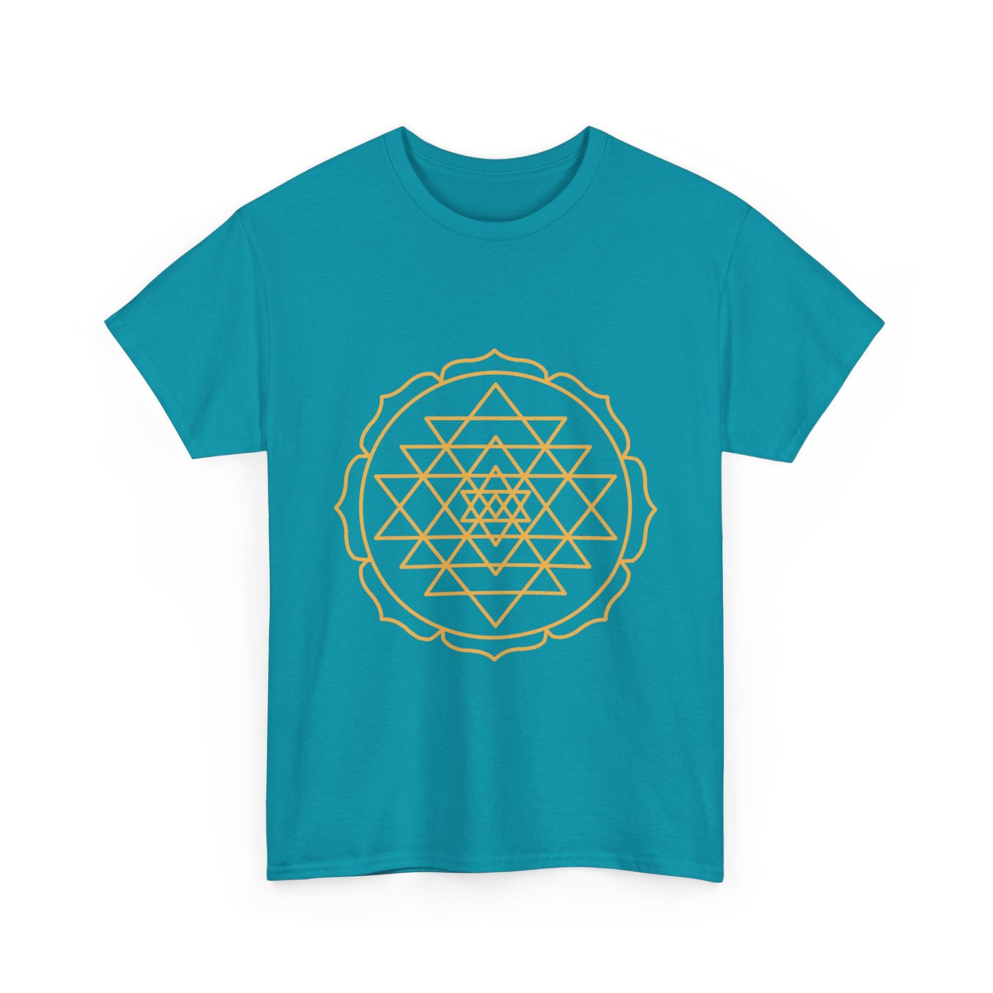 Sri Yantra, Shree Yantra, Shri Chakra Nava Chakra Shirt - Graphic Tee - Yoga, Zen, Hindu Gifts Unisex Heavy Cotton Graphic Tee T-Shirt