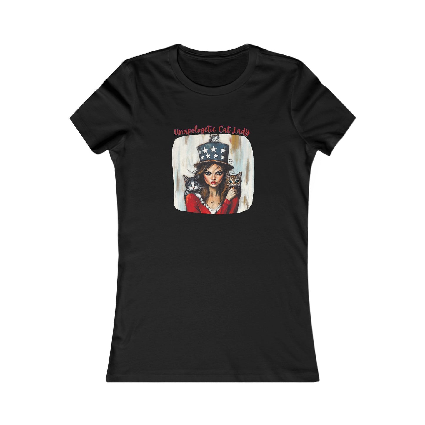 Childless Cat Lady Shirt - "Unapologetic Cat Lady" - Ladie's Cut T-Shirt, Graphic Tee