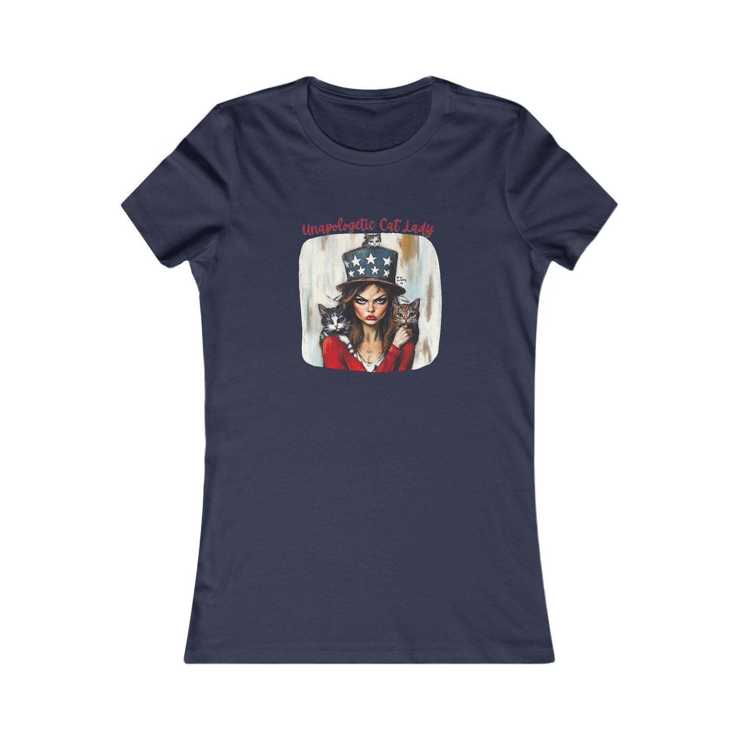 Childless Cat Lady Shirt - "Unapologetic Cat Lady" - Ladie's Cut T-Shirt, Graphic Tee