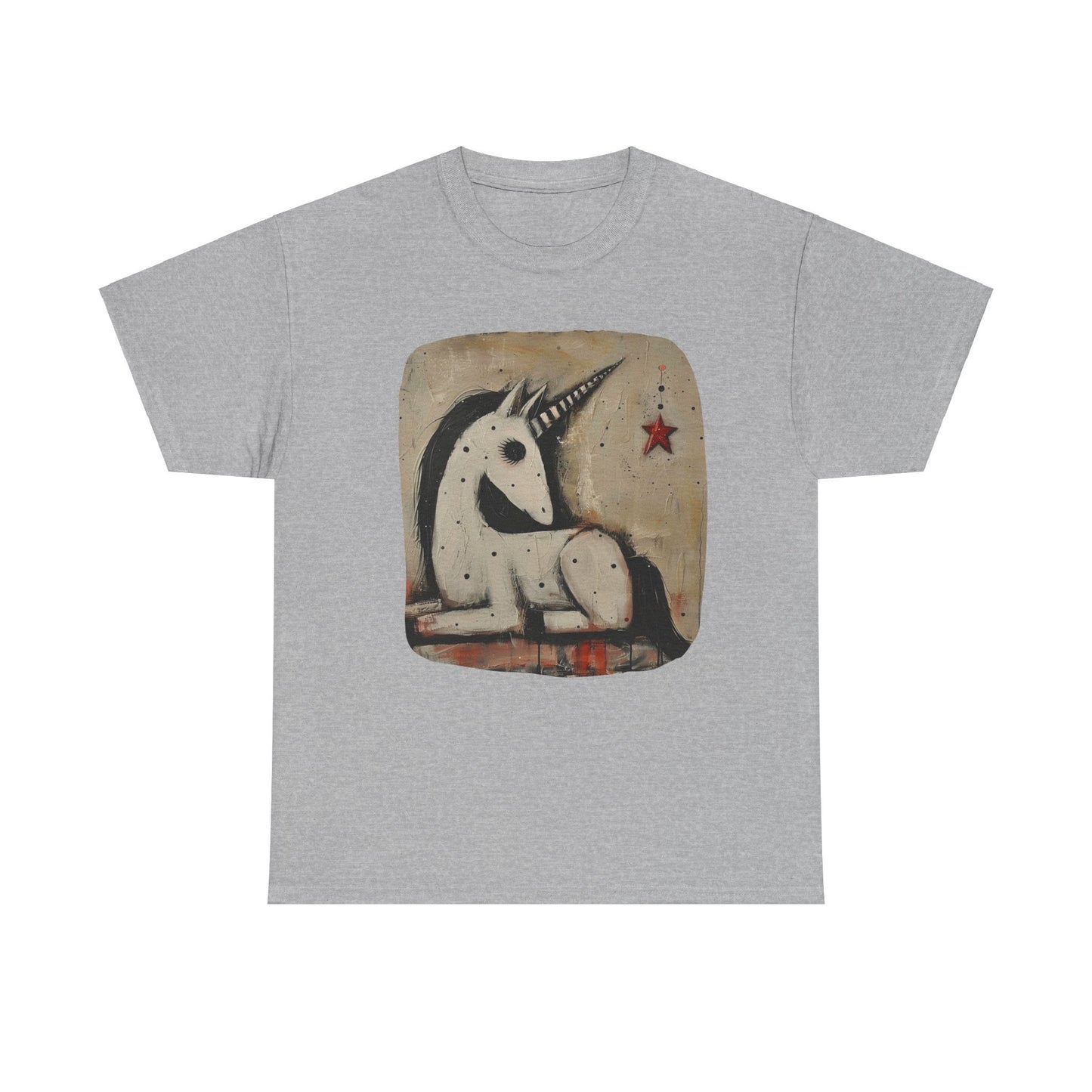 Dark Unicorns. Goth Unicorn Graphic Tee Unisex Heavy Cotton Tee T-Shirt