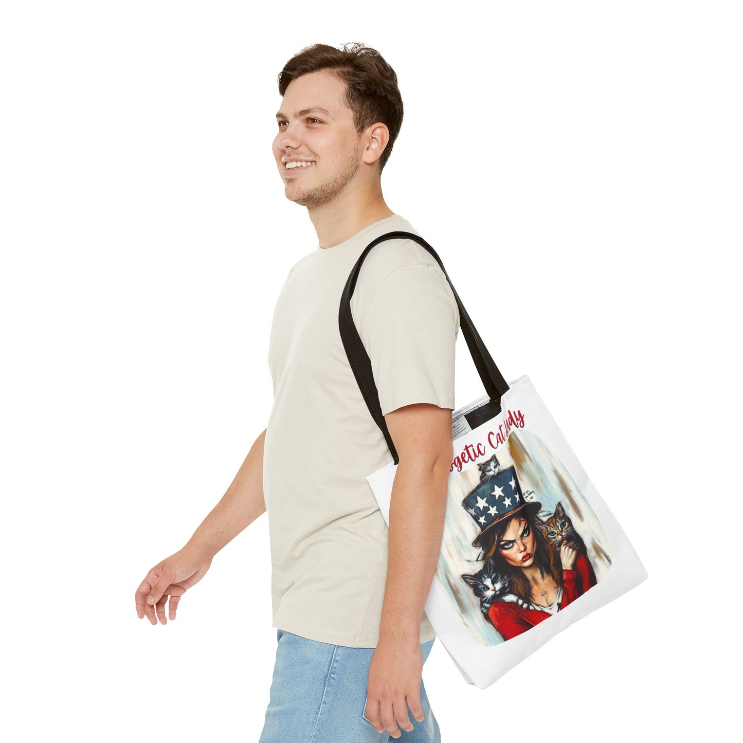 "Unapologetic Cat Lady" Childless Cat Lady Bag Childless Cat Lady Tote Bag (AOP)