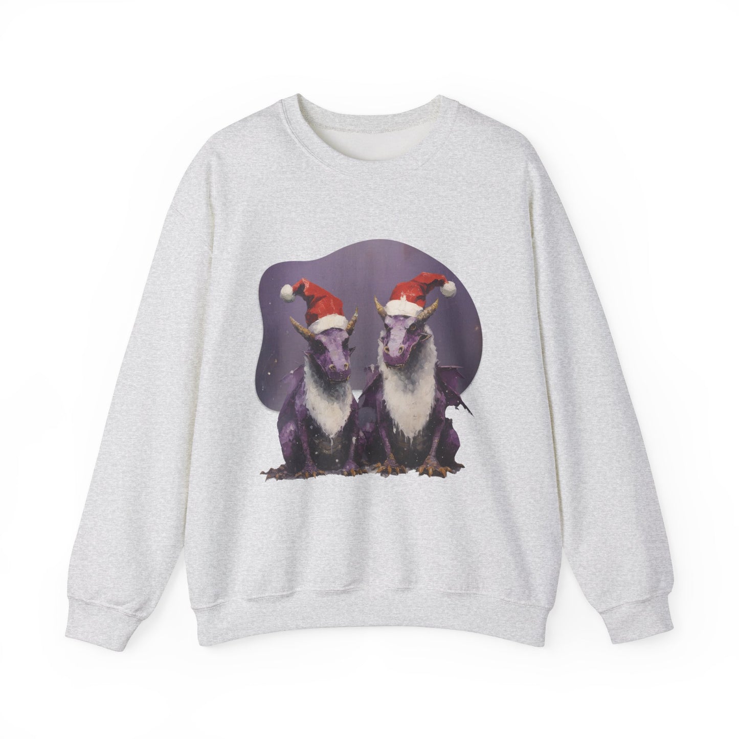 Christmas Dragons, Holiday Dragons with Santa Hat, Gift Shirt Dragon Gifts, Holiday Cheer Shirt, Unisex sweatshirt