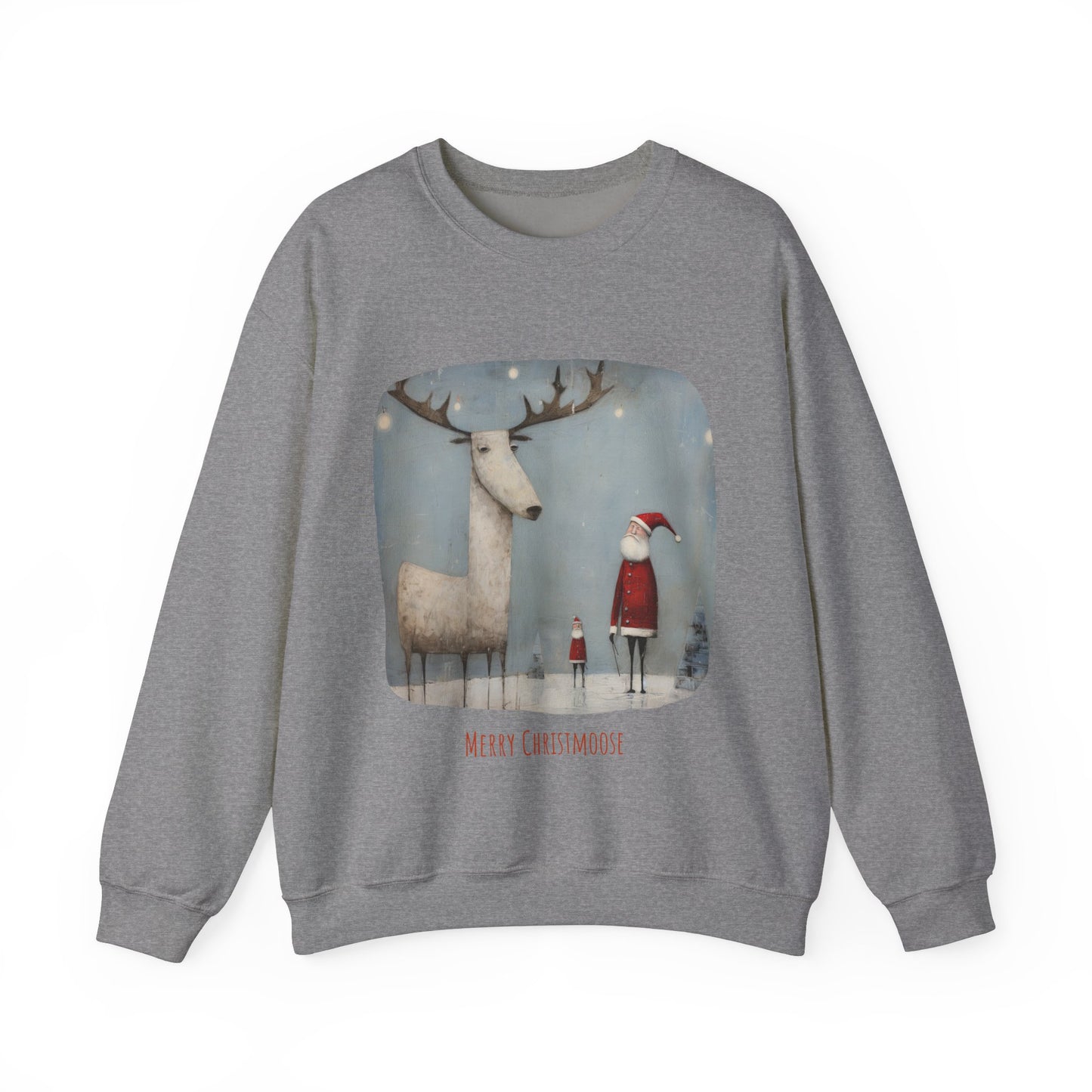 Merry Christmoose, Moose Holiday Sweatshirt, Moose Lovers Gift, Canada, Northern US Christmas Shirt Unisex Sweatshirt Sweat Shirt