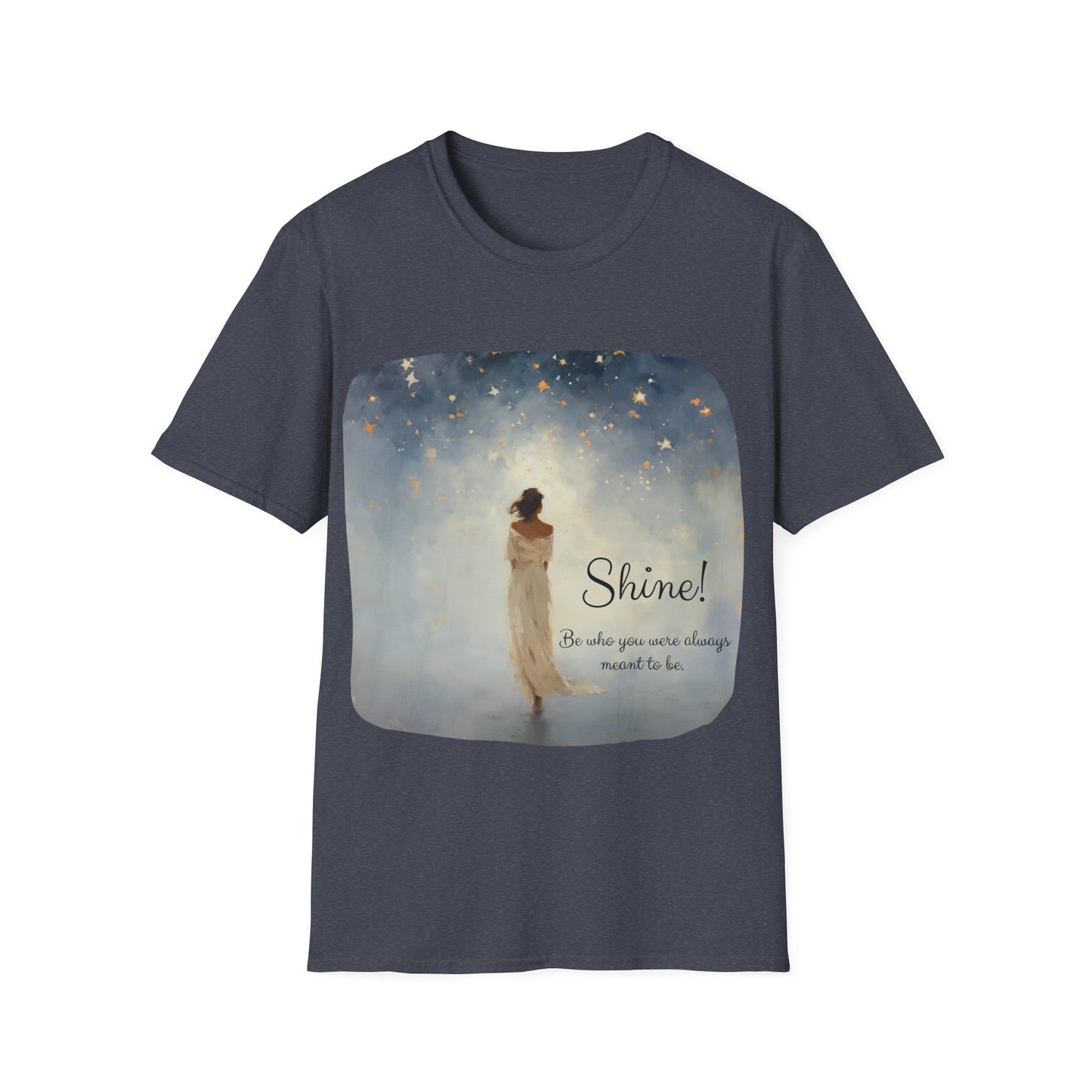 Inspirational Shine! Yoga Meditation Gift Shirt, Christmas Gift, Christmas Shirt, Unisex Shirt, Softstyle T-Shirt Tee Teeshirt