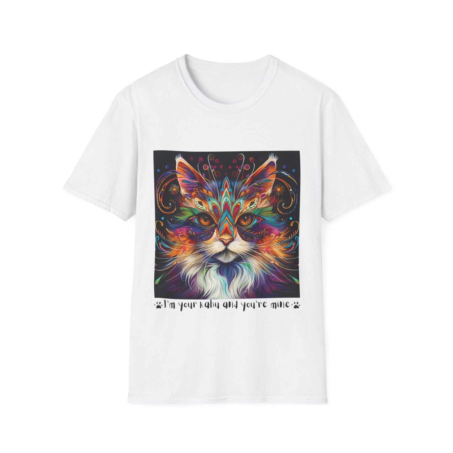 KAHU Cat Shirt, "I'm your Kahu and you're mine" Kahu, Cat Lover's Graphic Tee Graphic Unisex T- Shirt, T-Shirt Cat Lovers Gift Softstyle T-Shirt Tee Teeshirt Stylized Cat