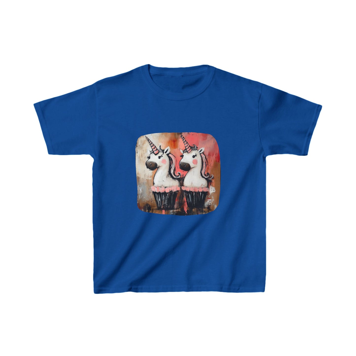 Kids Unicorn Cupcake Graphic Tee- Kids Graphic Tee - Pink Unicorn Design for Young Adventurers