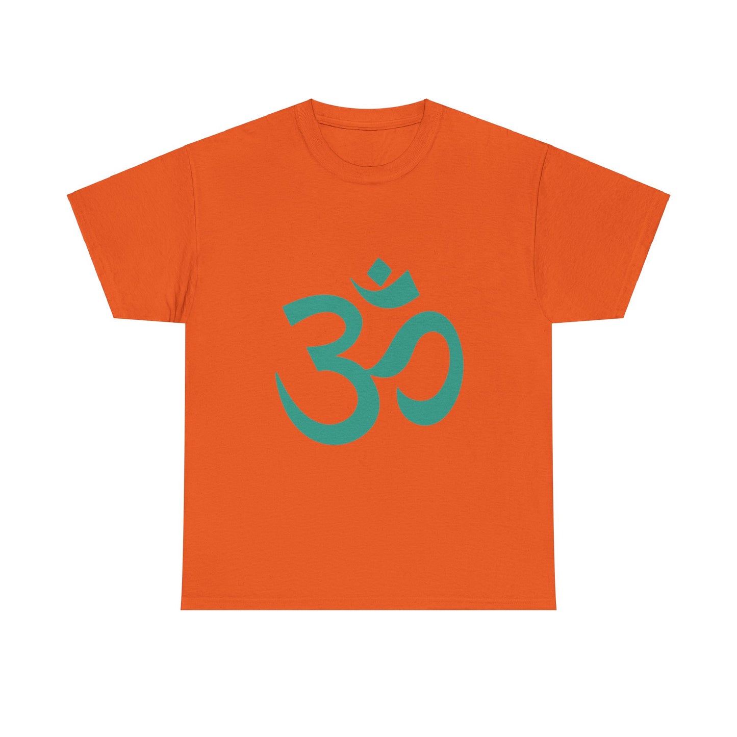 Teal, Turquoise Ohm, OM Tee shirt, Graphic Tees, Yoga Wear, Zen, Spiritual, Meditation Gifts Unisex Heavy Cotton Graphic Tee T-Shirt