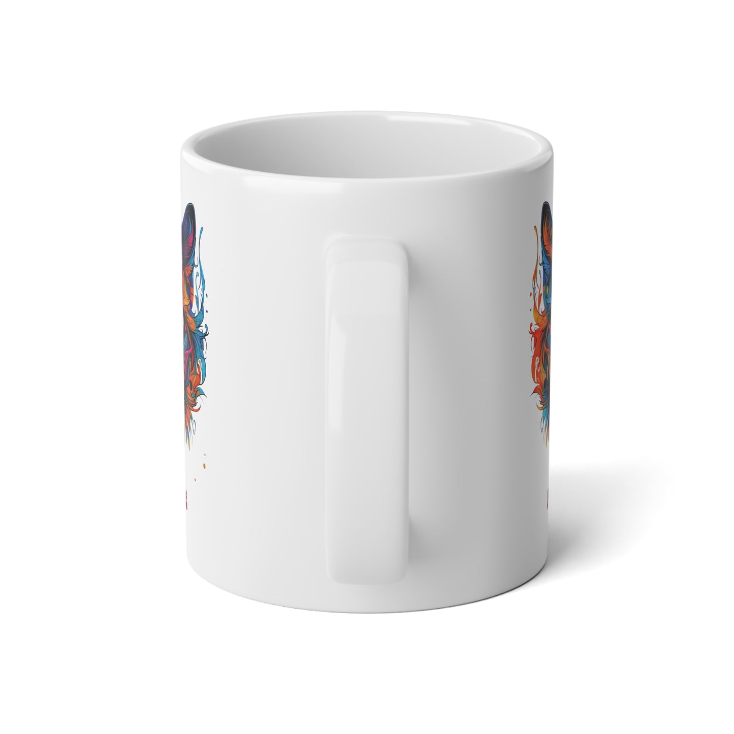 Purr-ide Pride Cat, LGBTQ+ Christmas Gift Mug, Jumbo 20 oz Mug XL Size Mug- Exotic Pride Cat Gift