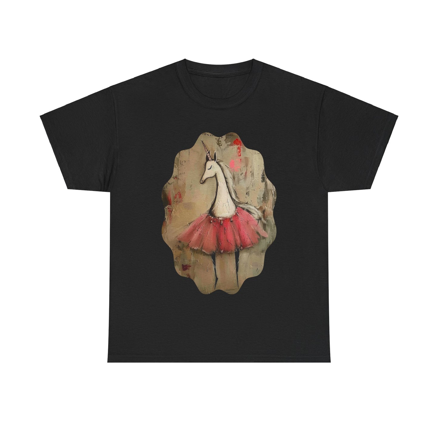 Ballerina Unicorns (Ver 3) Unicorn Lovers Graphic Tee Unisex Heavy Cotton Tee T-Shirt