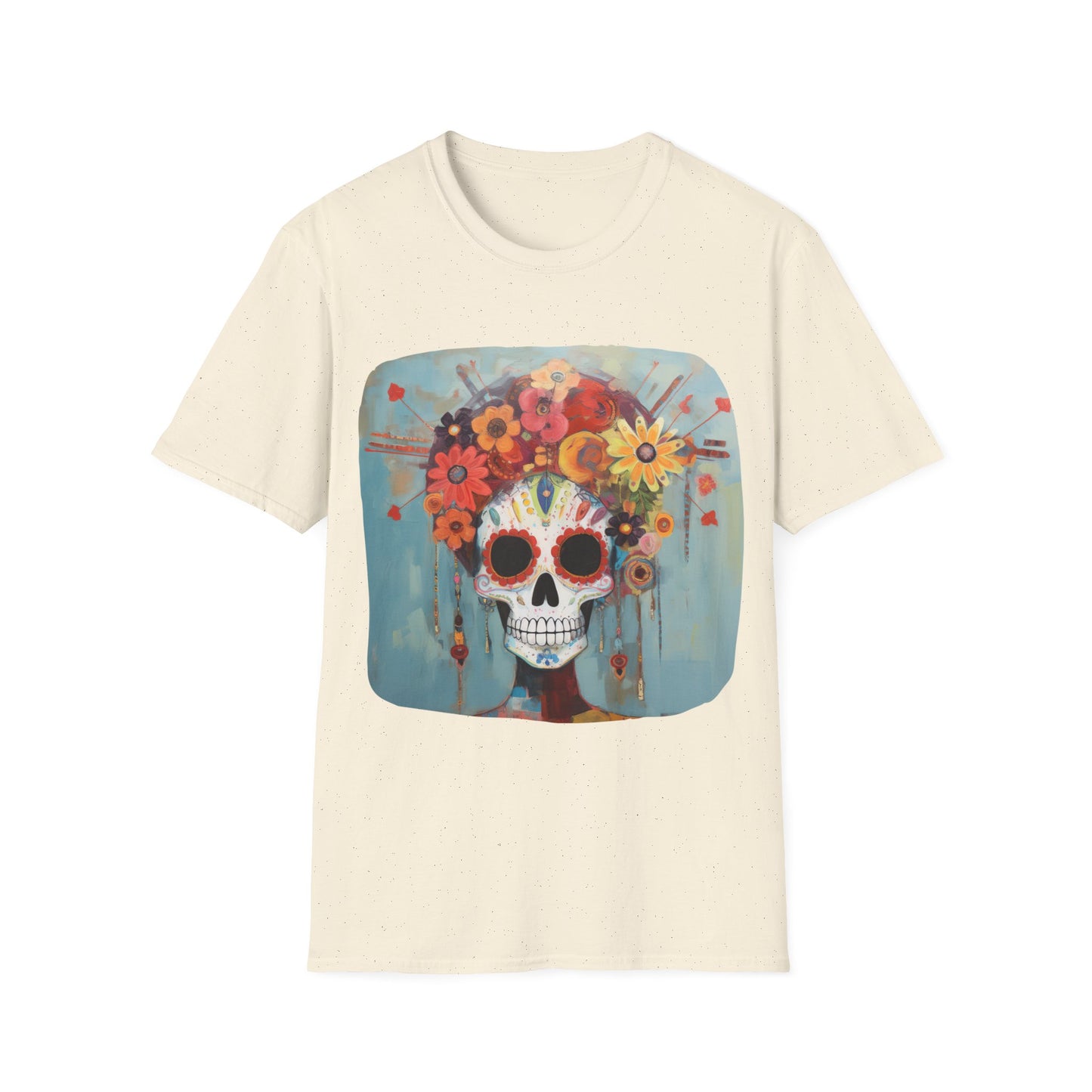 Mictecacihuatl Dia De Los Muertos Candy Skull Shirt, Teeshirt, Unisex Softstyle T-Shirt Mens Womans
