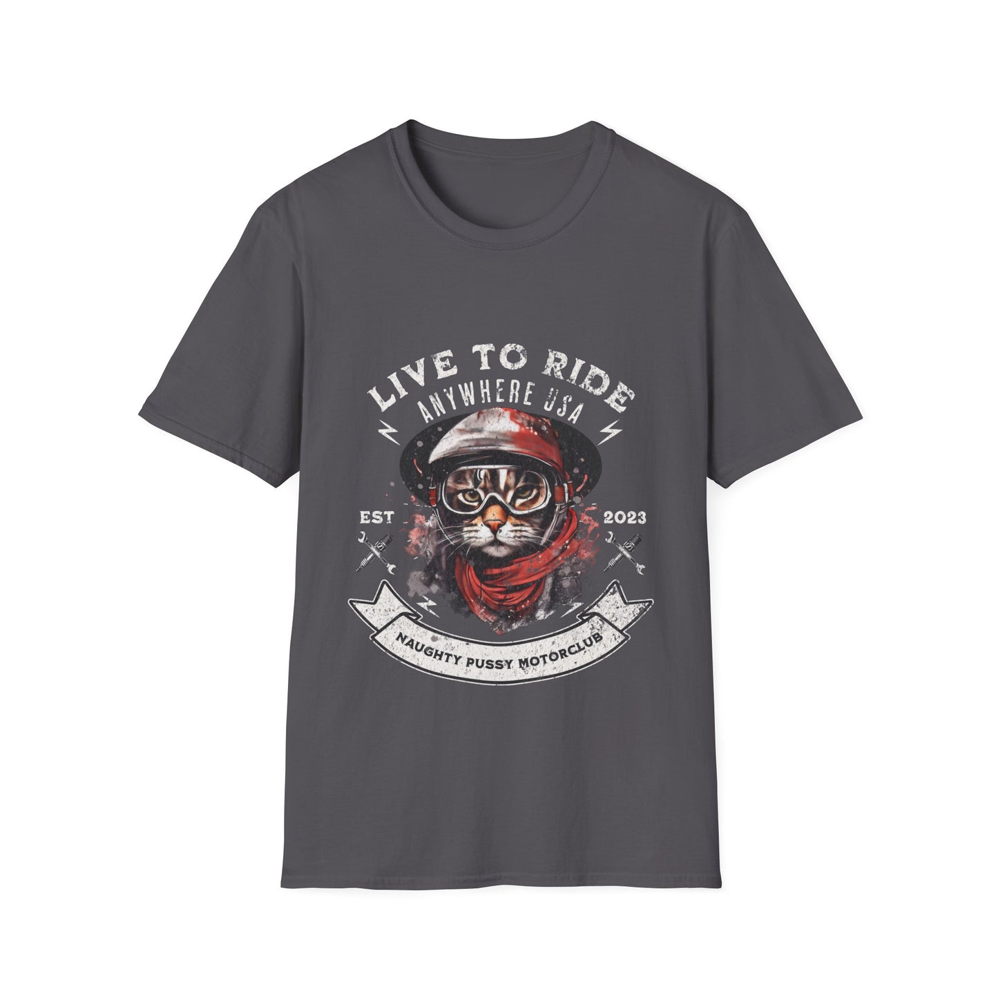 Motorcycle Biker, Cat Lovers, Cats on Motorcycles T-shirt, Teeshirt Tee shirt, Cats and Bikers- Multiple colors Ladies Women's