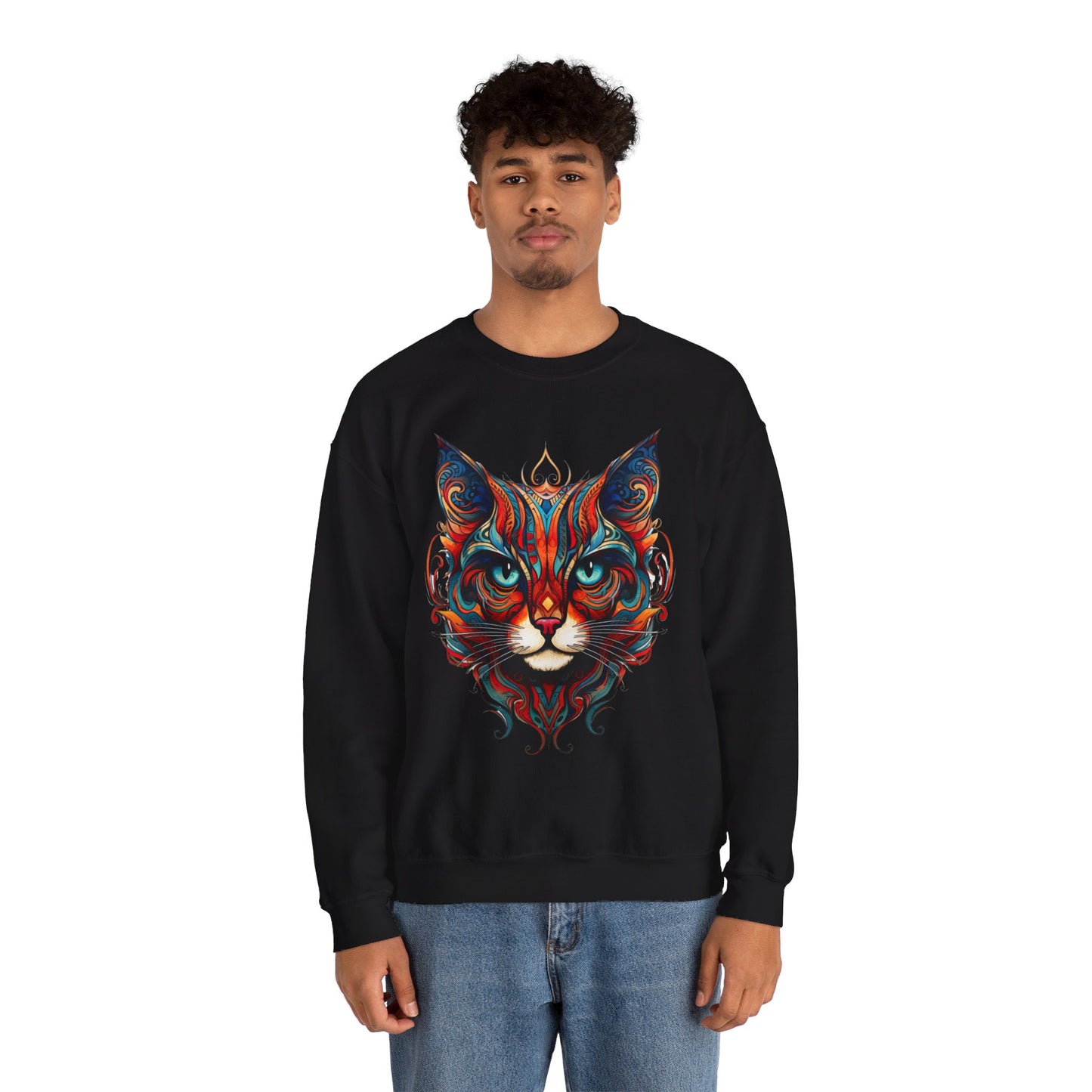 Exotic Orange Tabby Cat Sweatshirt, Cat Lovers Gift, Kitty Cat Shirt Unisex Sweatshirt Sweat Shirt, Many Colors
