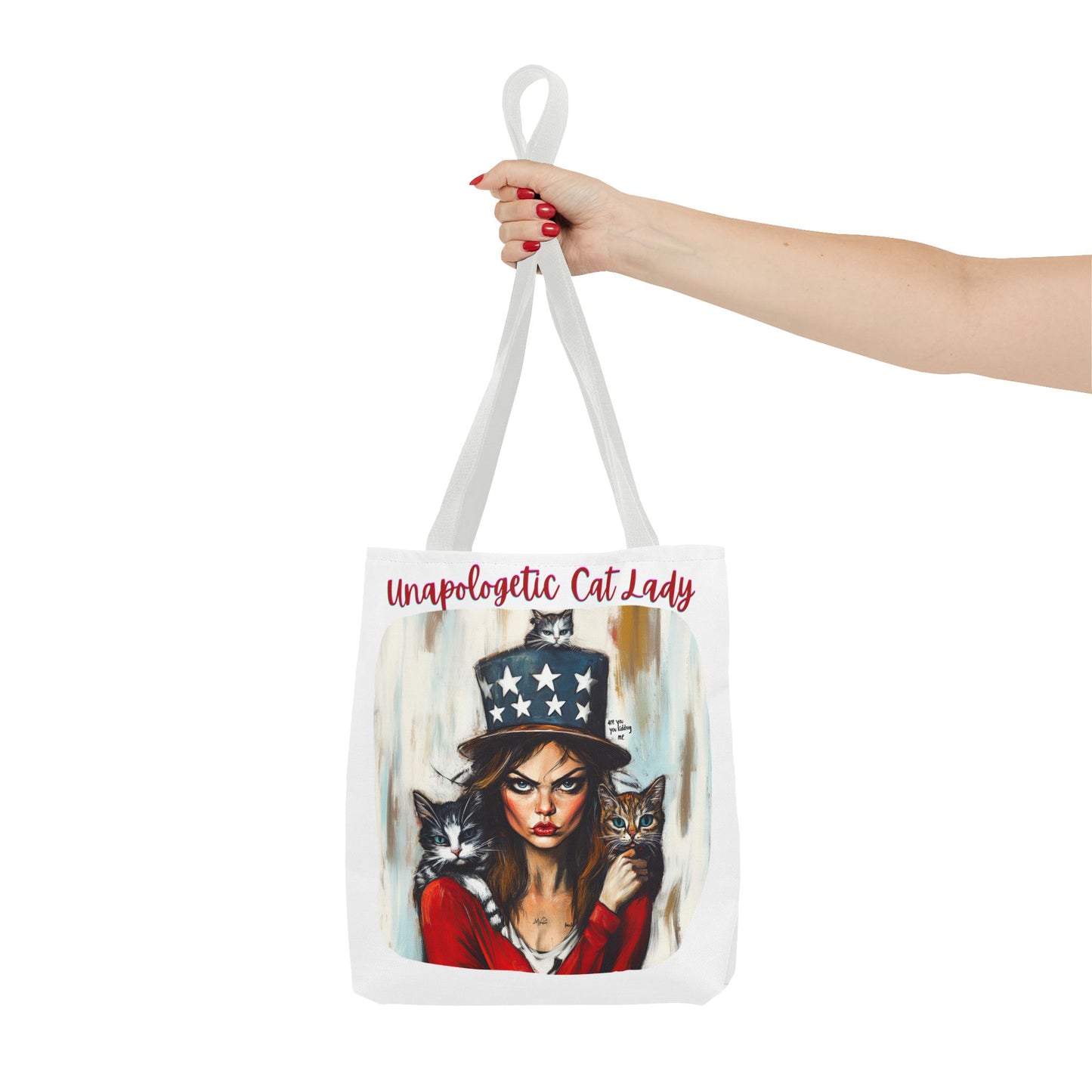 "Unapologetic Cat Lady" Childless Cat Lady Bag Childless Cat Lady Tote Bag (AOP)