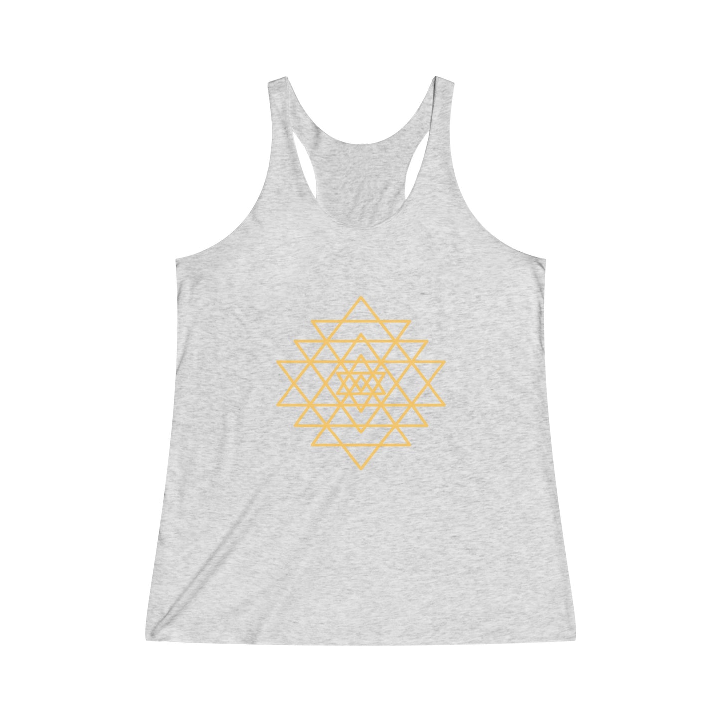 Sri Yantra, Sacred Geometry - Shree Yantra, Shri Chakra, Nava Chakra, Yoga Tank Tee, Women's Yoga Athletic Racerback Tank Top Shirt