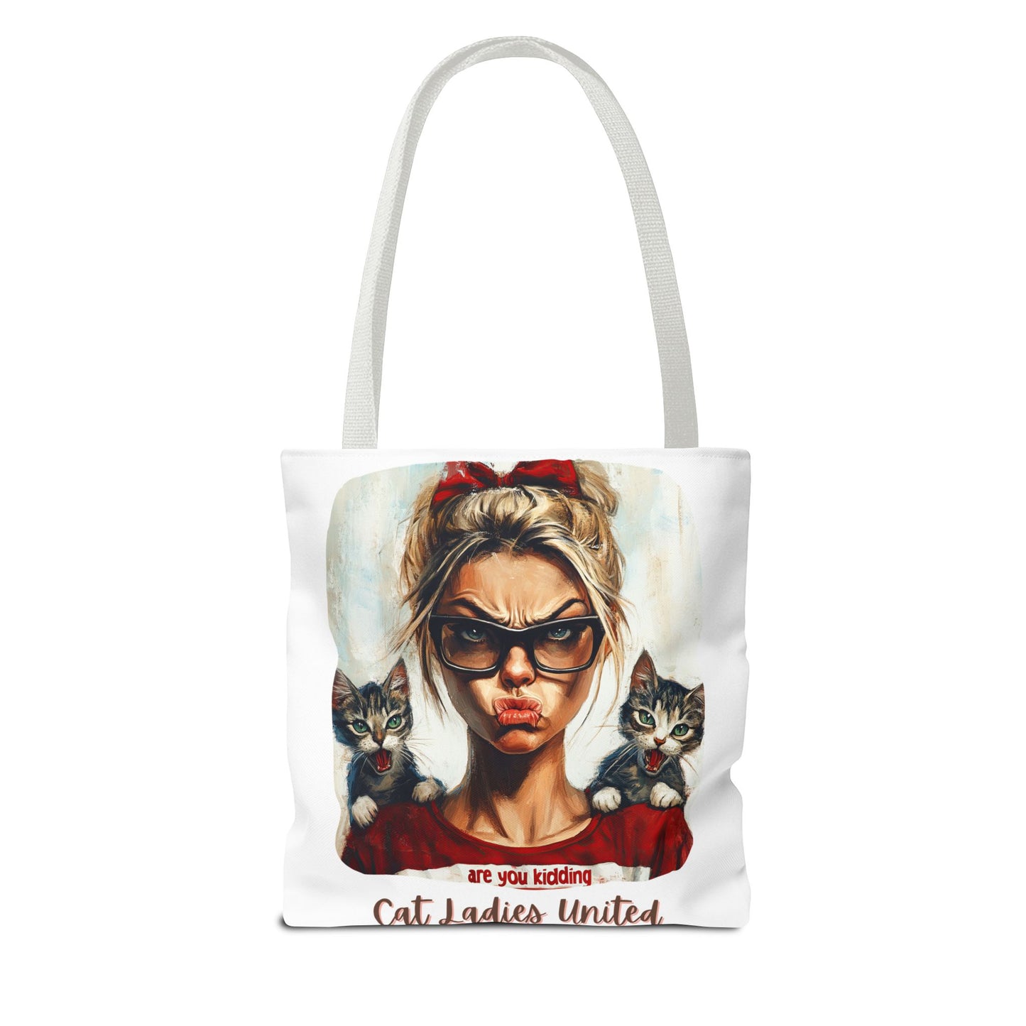 Childless Cat Lady Bag "Cat Ladies United" Childless Cat Lady Tote Bag (AOP)