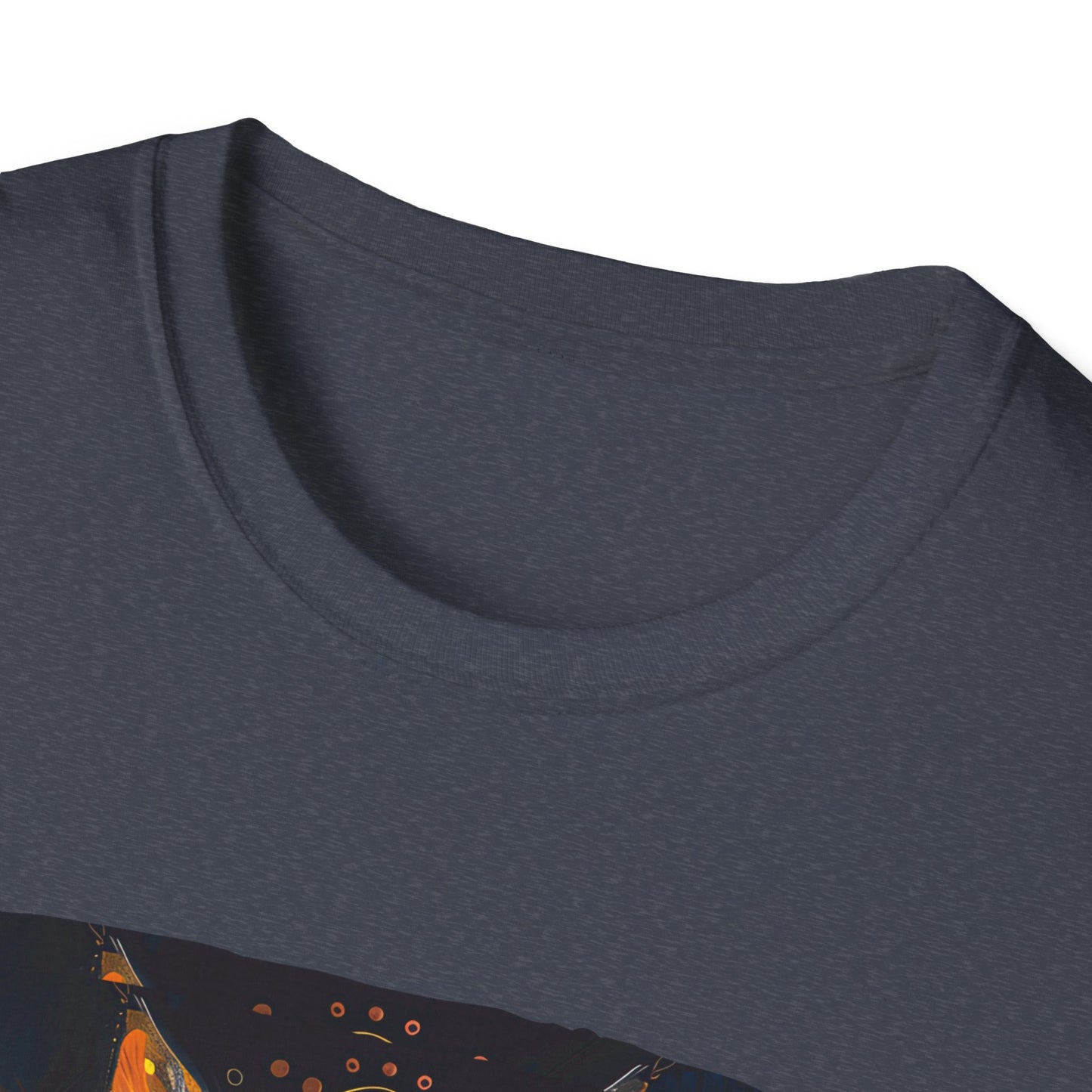 Mani Padme Meow (Version 2) - Meditating Cat Shirt, Cat Lover's Graphic Tee Graphic Unisex T- Shirt, T-Shirt Cat Lovers Gift Softstyle T-Shirt Tee Teeshirt Stylized Cat