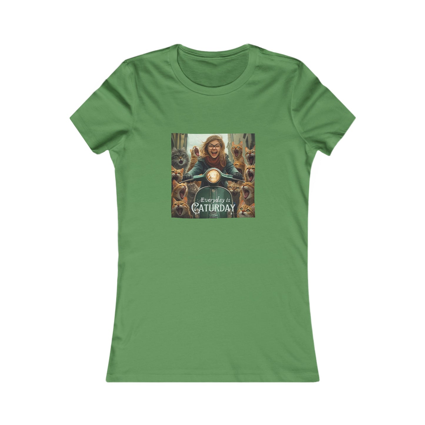 Childless Cat Lady Shirt - "Everyday is Caturday" - T-shirt, Ladies Cut Graphic Tees