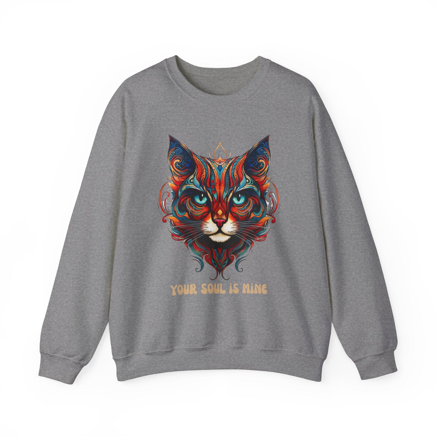 Your Soul is Mine Cat Sweatshirt, Cat Lovers Gift, Kitty Cat Christmas Shirt Unisex Sweatshirt Sweat Shirt, Many Colors