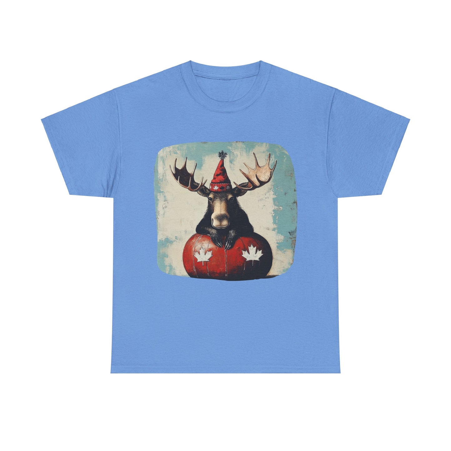 Maple Leaf Moose - Yukon, BC Canadian Moose - Moose Lover Unisex Heavy Cotton Tee T-Shirt