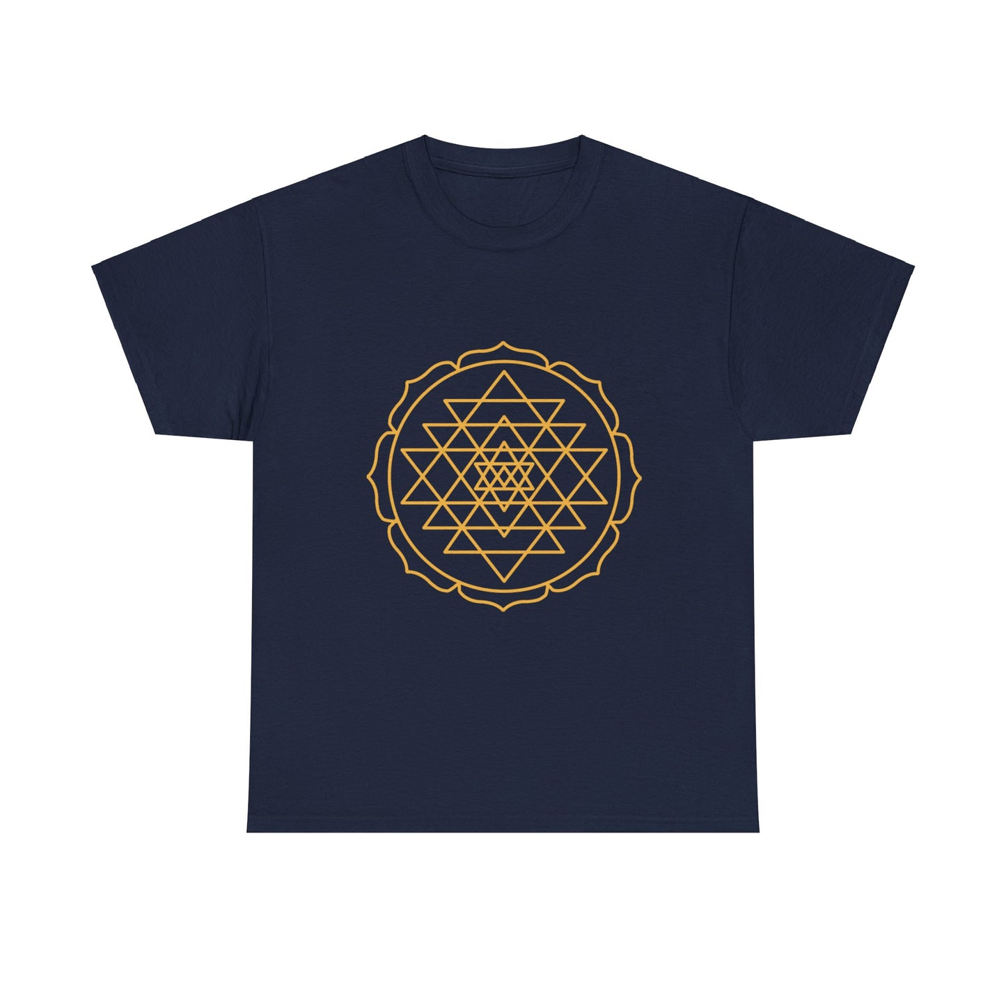 Sri Yantra, Shree Yantra, Shri Chakra Nava Chakra Shirt - Graphic Tee - Yoga, Zen, Hindu Gifts Unisex Heavy Cotton Graphic Tee T-Shirt