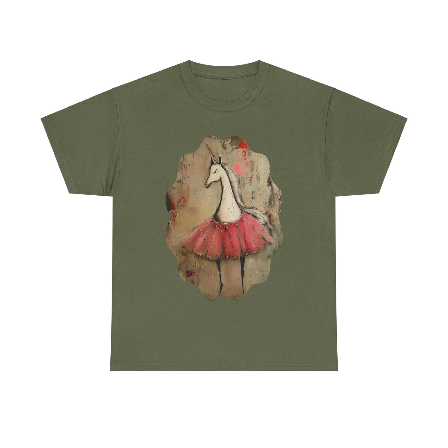 Ballerina Unicorns (Ver 3) Unicorn Lovers Graphic Tee Unisex Heavy Cotton Tee T-Shirt