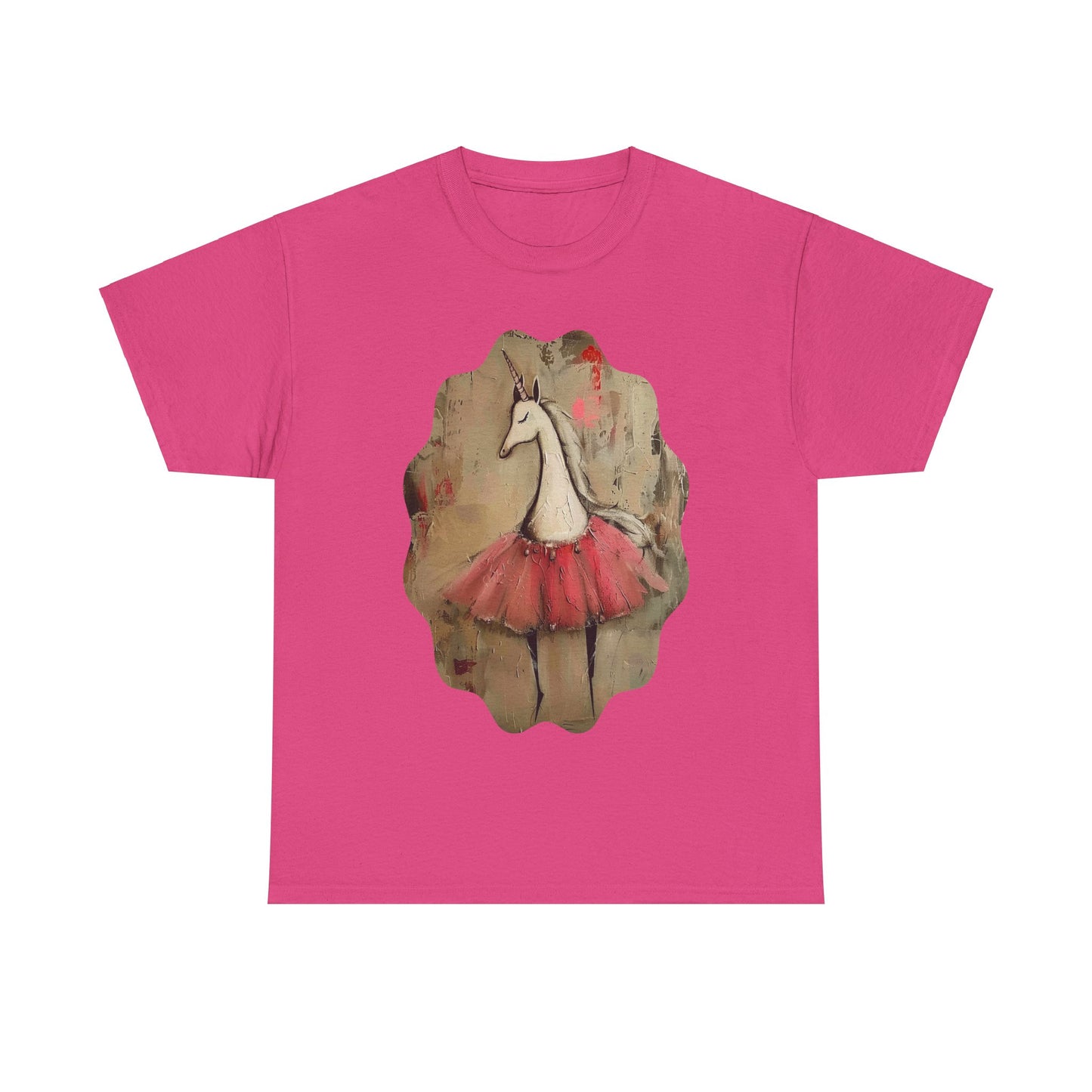 Ballerina Unicorns (Ver 3) Unicorn Lovers Graphic Tee Unisex Heavy Cotton Tee T-Shirt